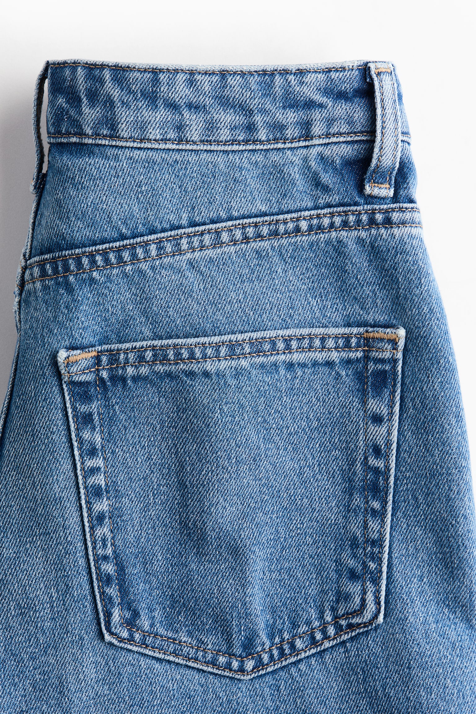 Женские джинсы H&M Barrel High Waist, цвет: Джинсовый синий — фото 6