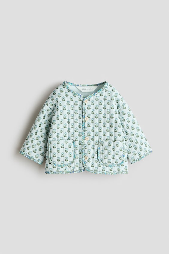 Детские куртки H&M Quilted Patchwork-Print Jacket