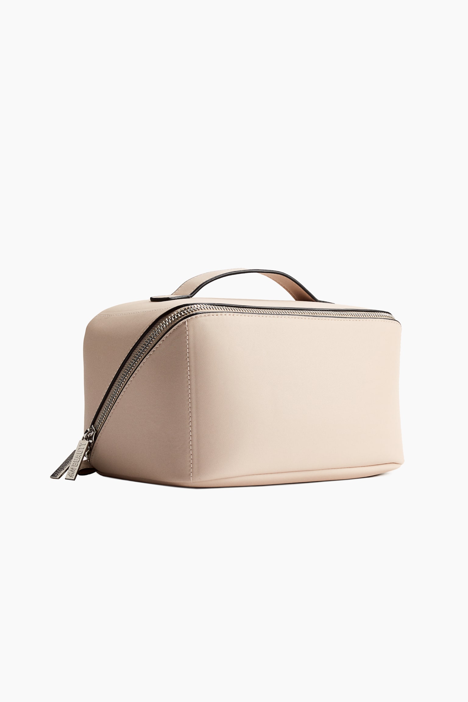 Boxy wash bag - Beige - 1