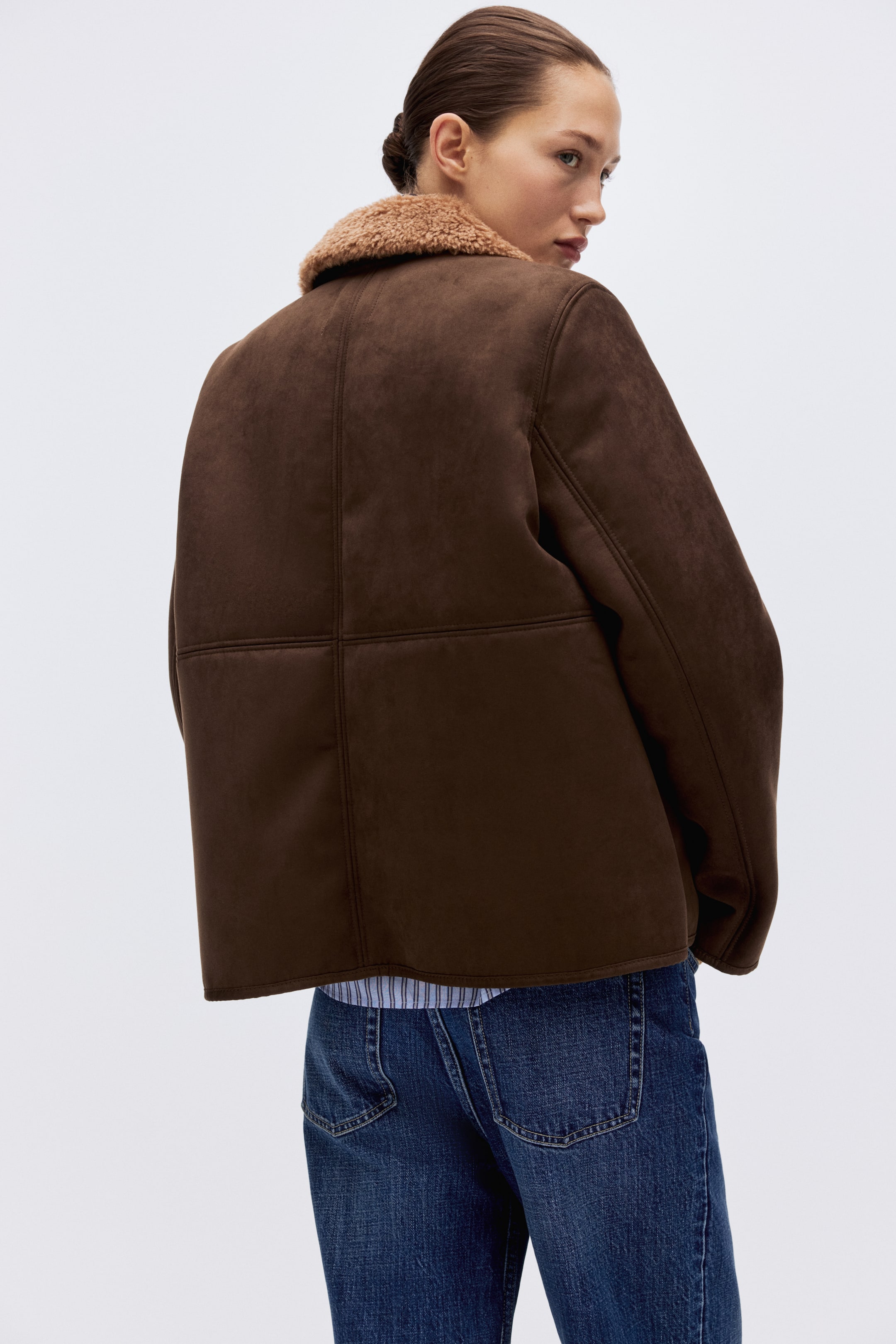 Jacket with Teddy Fleece Collar