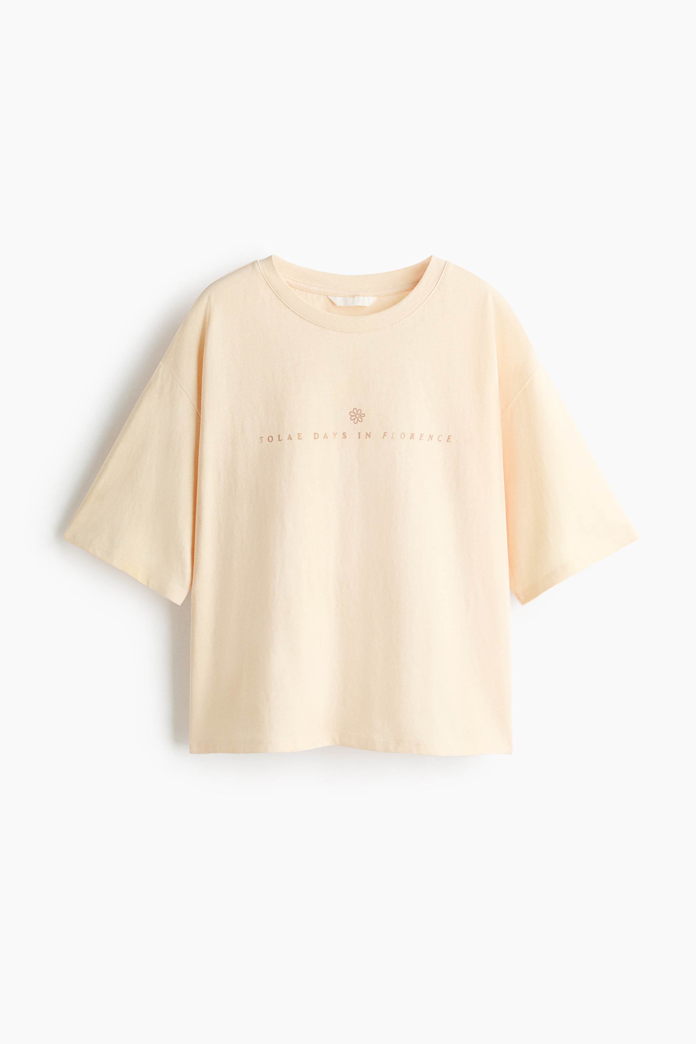 Printed Cotton T-Shirt - Light yellow/Florence/Light gray melange/Paris/Dark gray/Liked