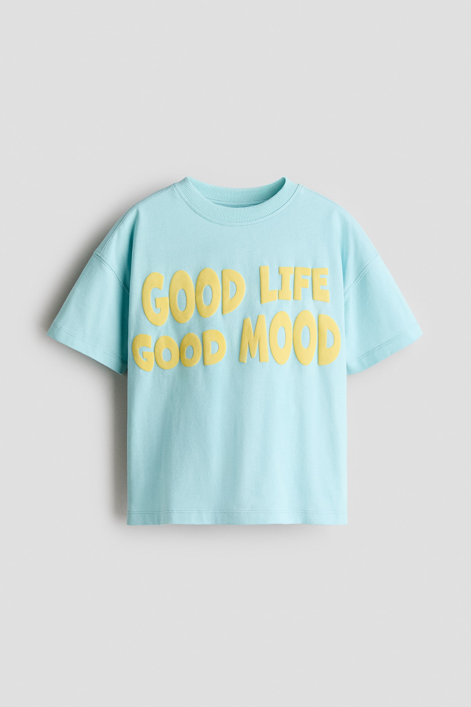 Oversized T-shirt i bomuld med tryk - Lys turkis/Good Life/Sart gul/Sardines/Grøn/Artist on Duty/Rød/NYC Sport/Creme/NYC
