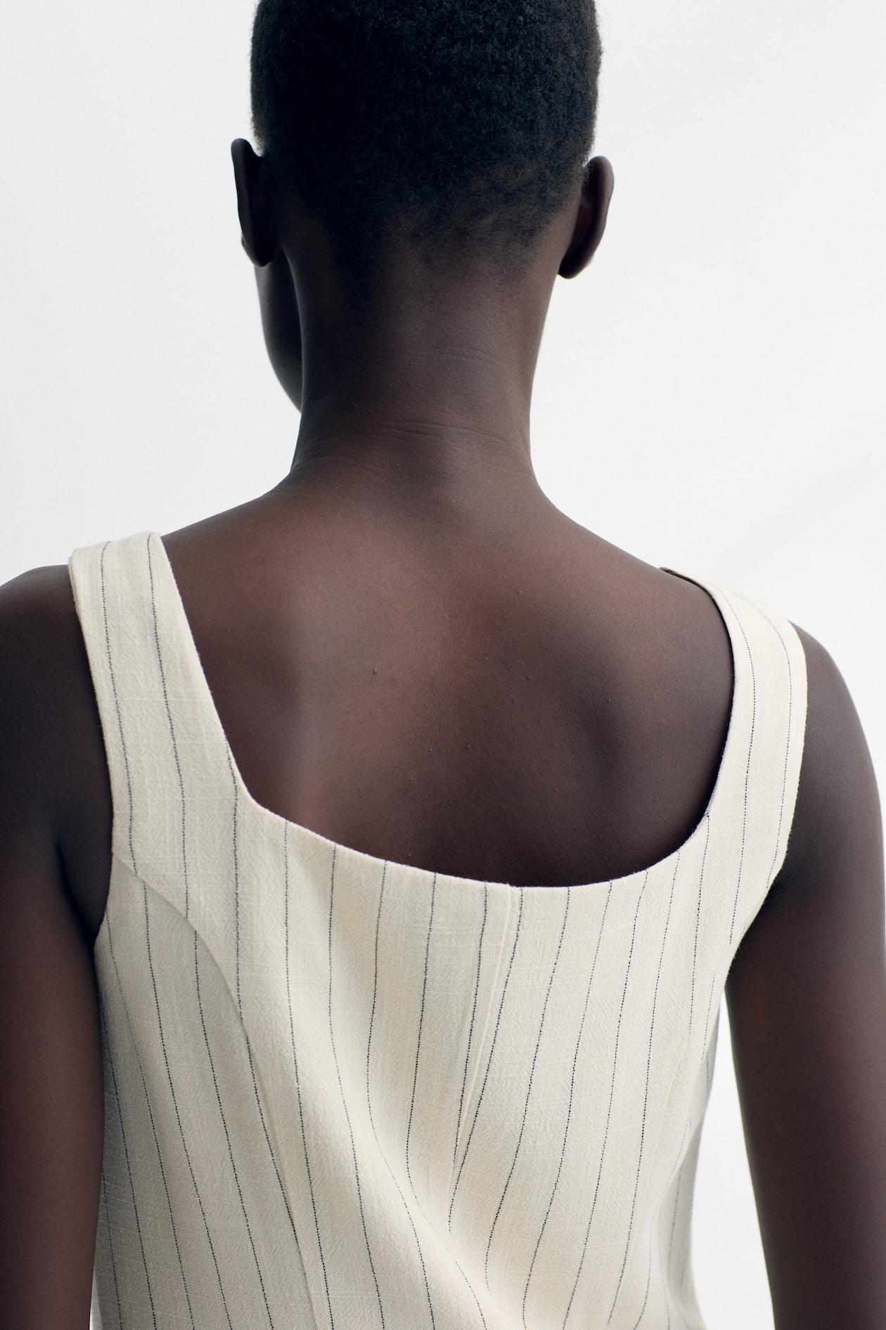 Sleeveless Linen-Blend Dress - image 3