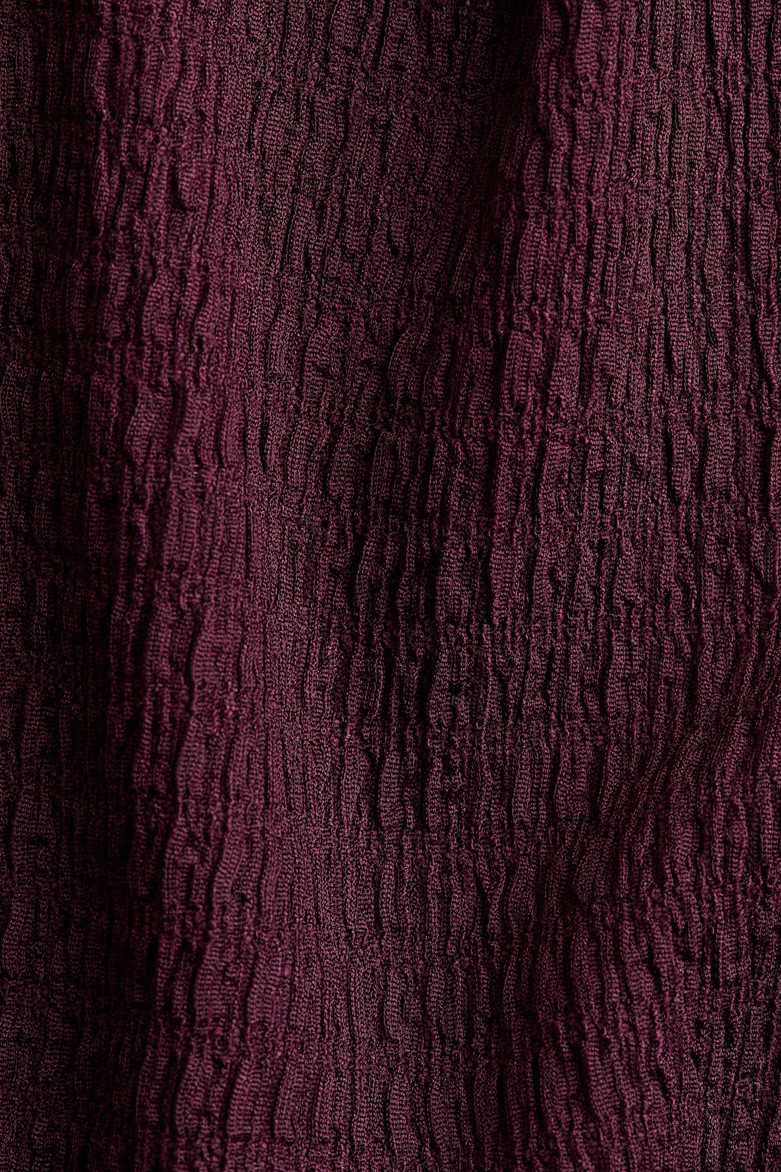 Smocked dress - Plum red/Light blue - 5