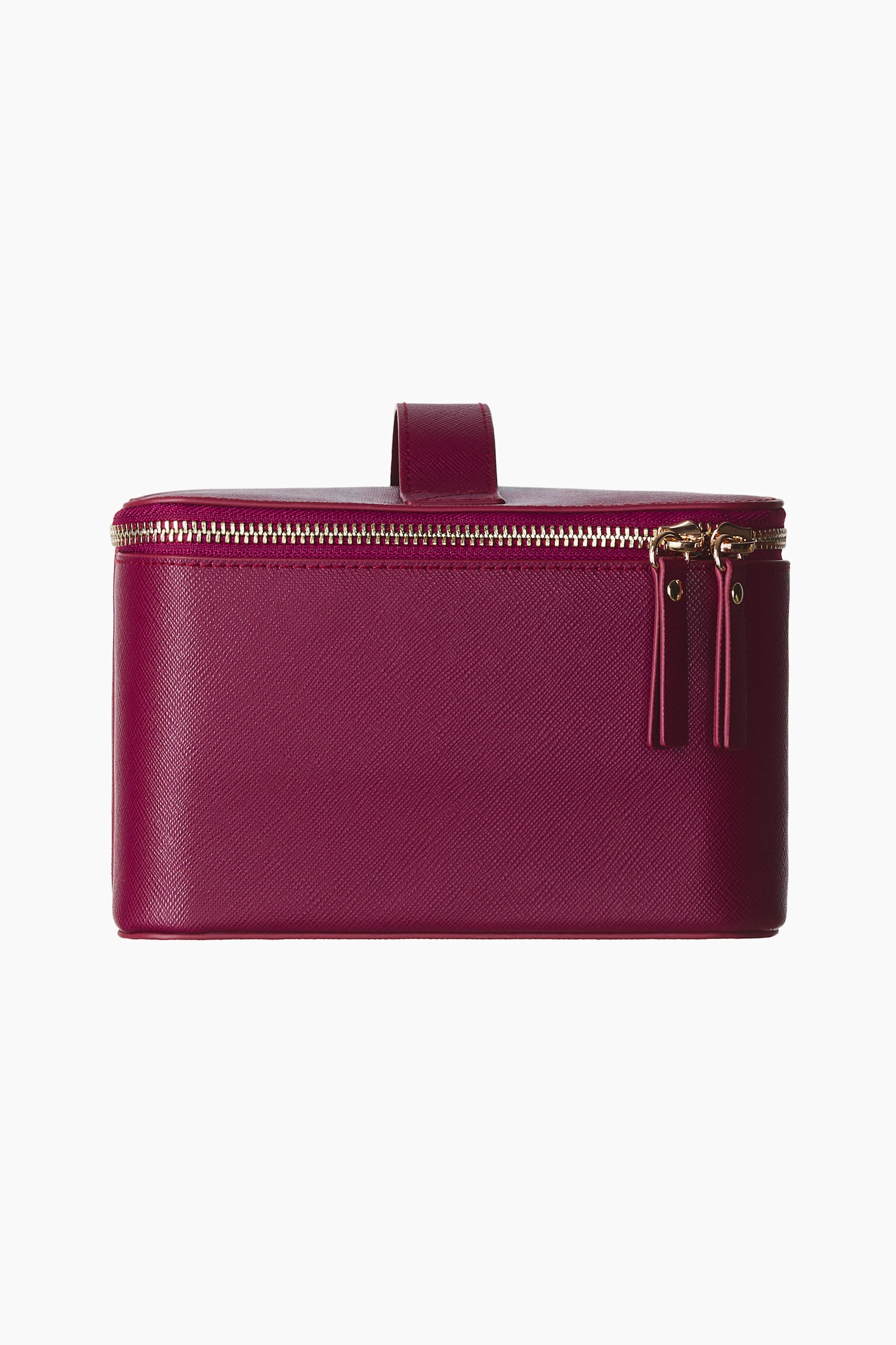 Женская сумка H&M Boxy Makeup, цвет: Тёмный розовый — фото 3