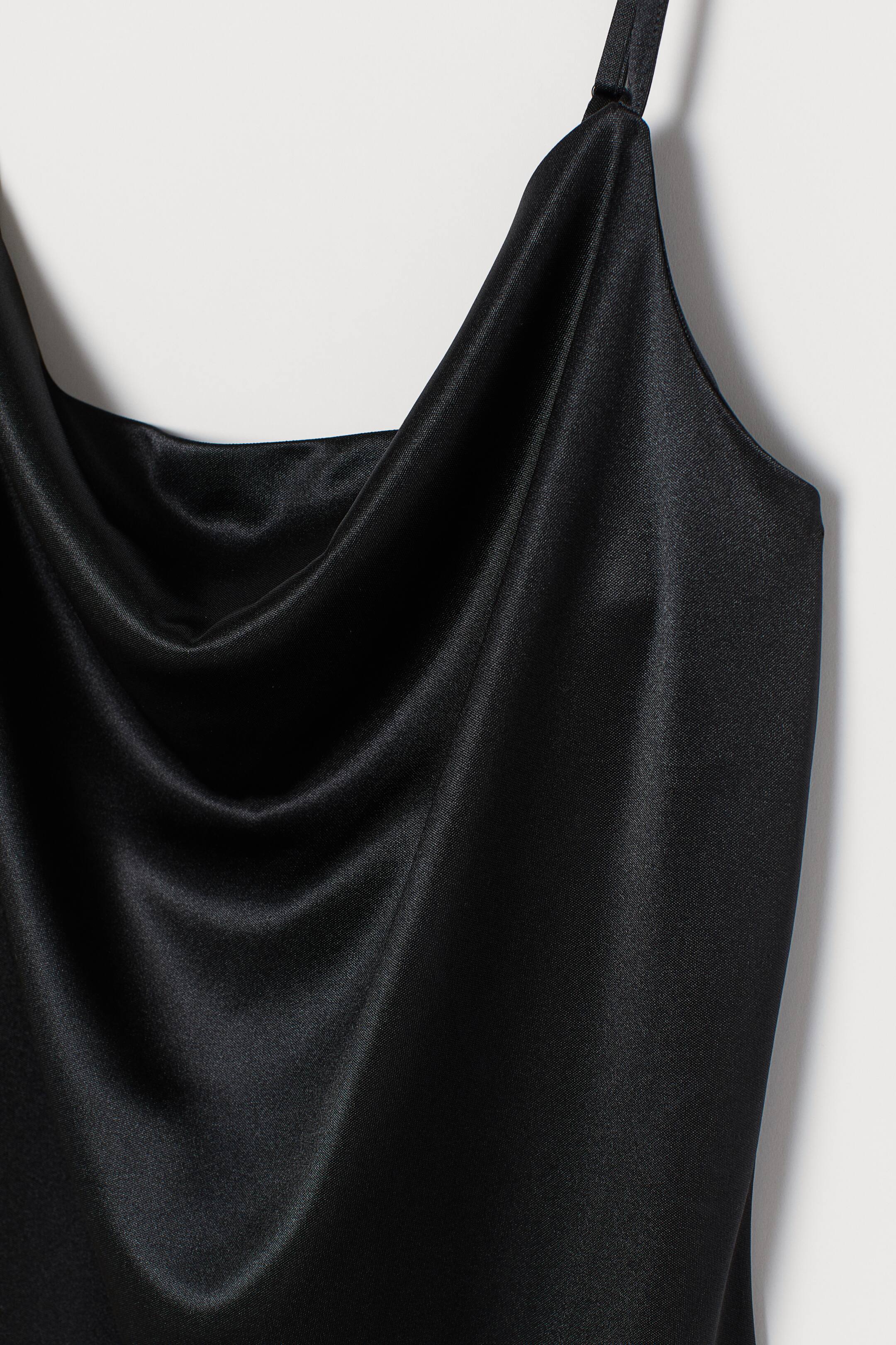 Προβολή μεγαλύτερης εικόνας: Slip dress - Black - Ladies | H&M GR 2