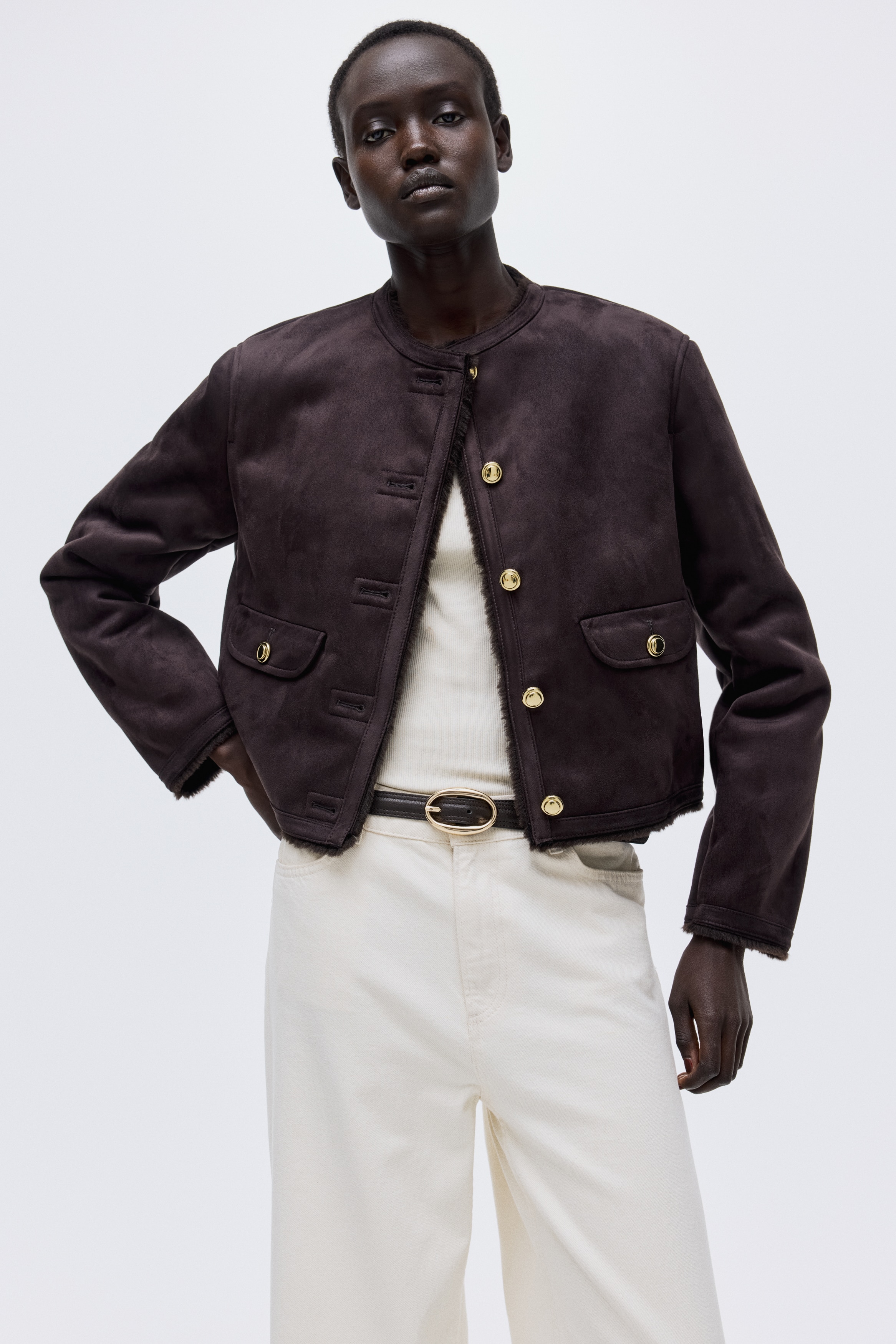 Pile-lined jacket