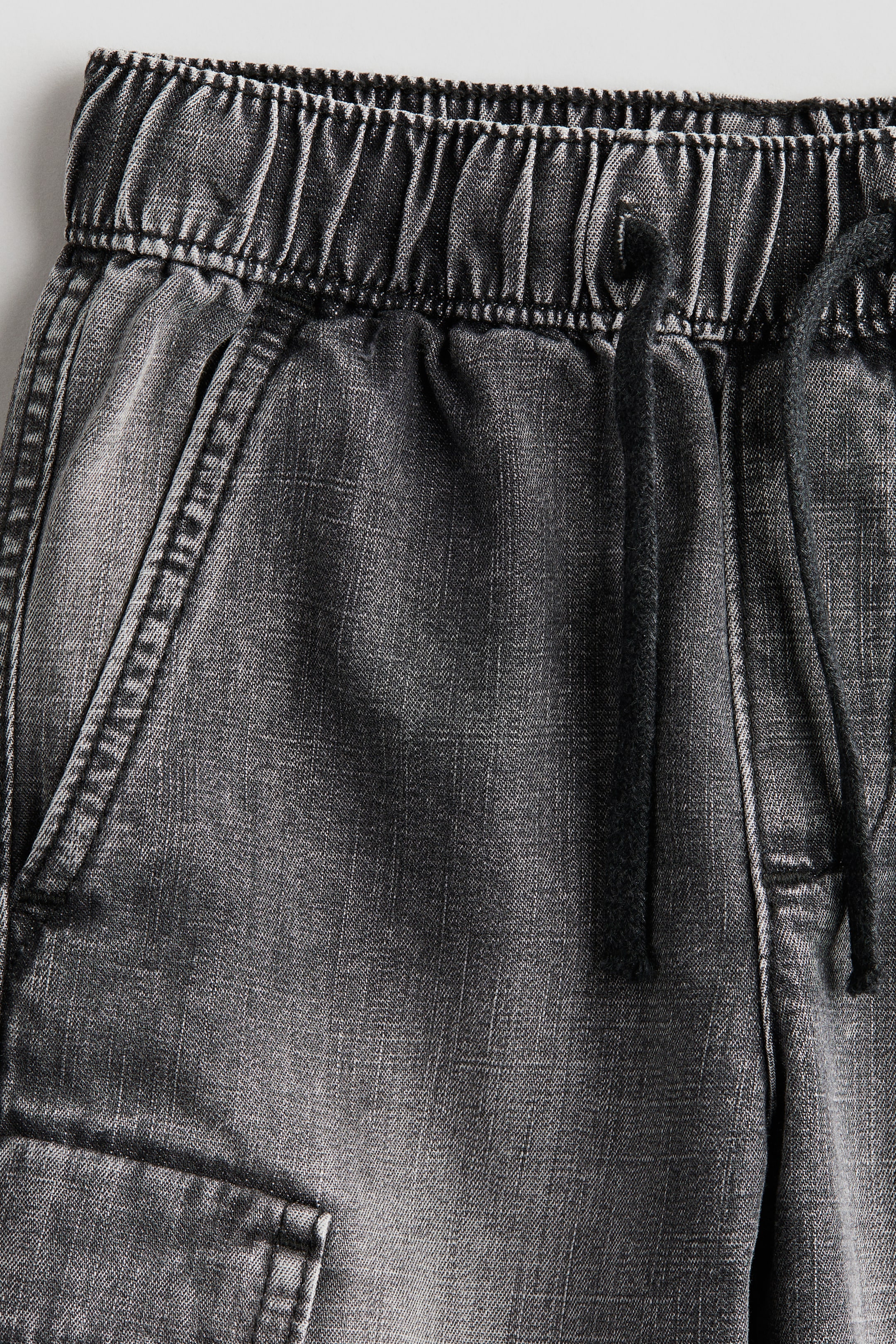 Denim cargo shorts - Dark grey denim - Kids | H&M GB 5