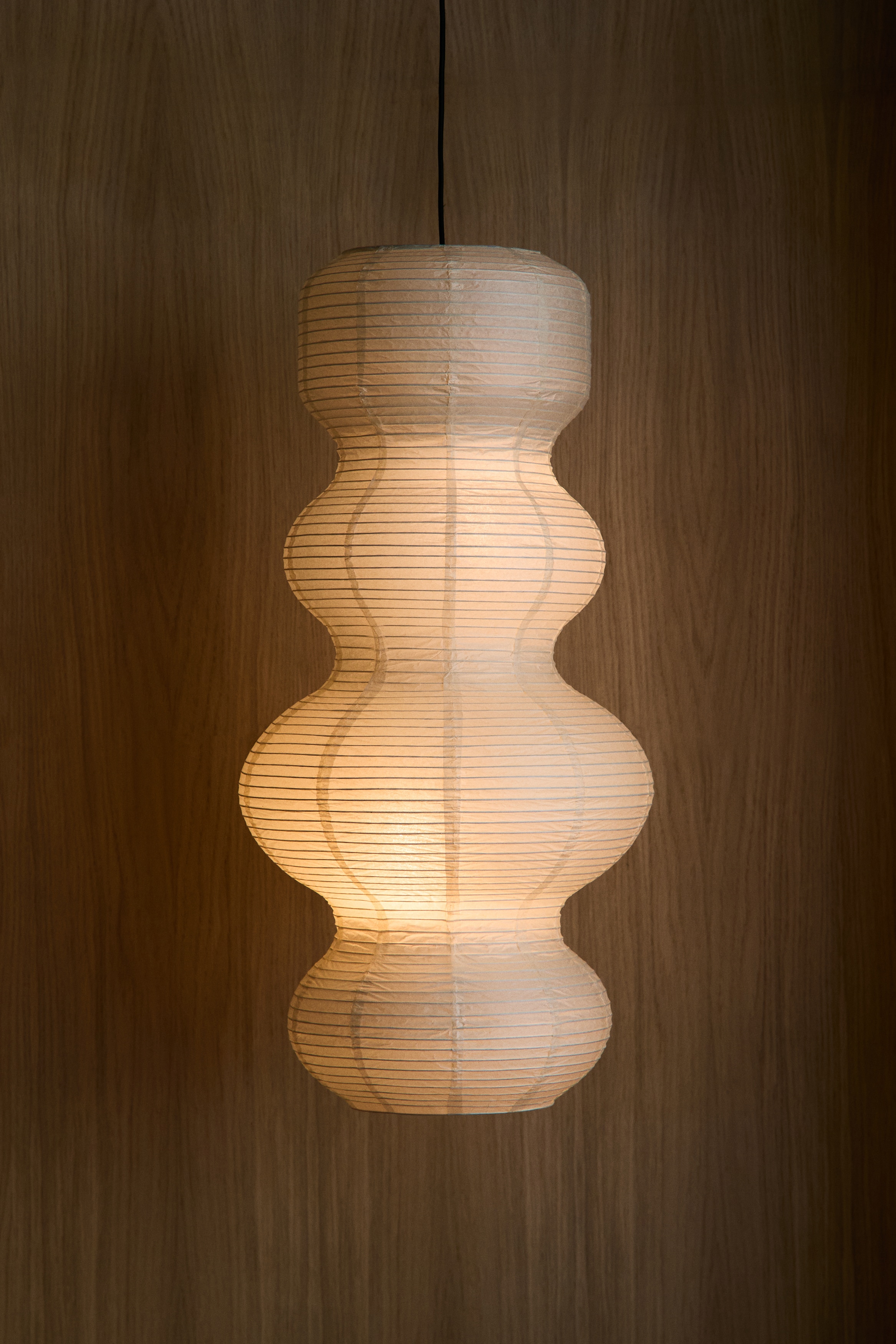 Lampe suspendue en papier de riz - Beige clair