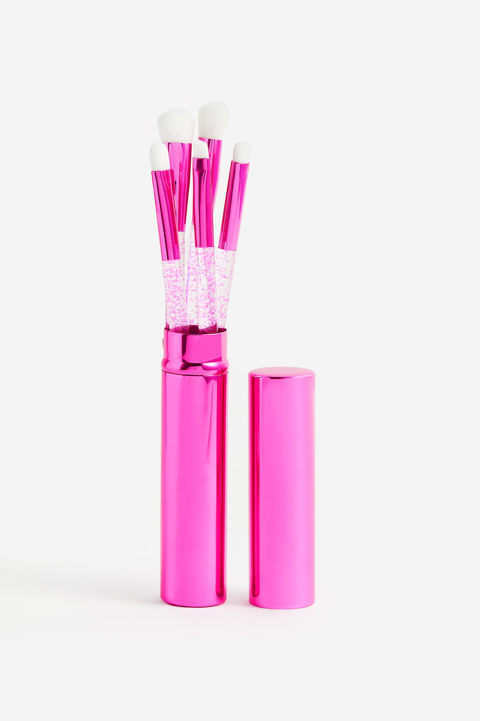 Make-up brush kit with case - Hot pink - 1