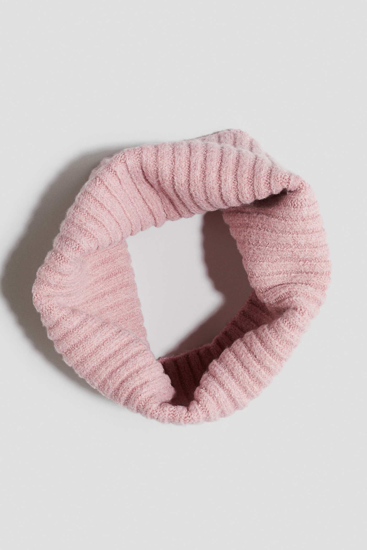 Детский шарф H&M Rib-knit Tube, цвет: Розовый — фото 2