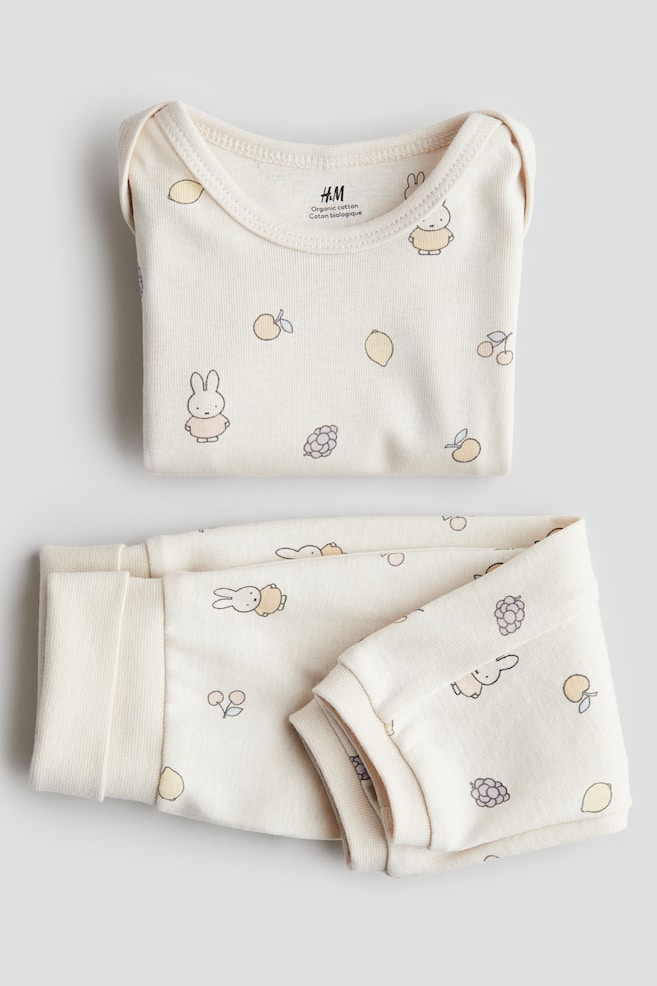 Conjunto estampado de 2 piezas en algodón-Beige claro/Miffy - 2