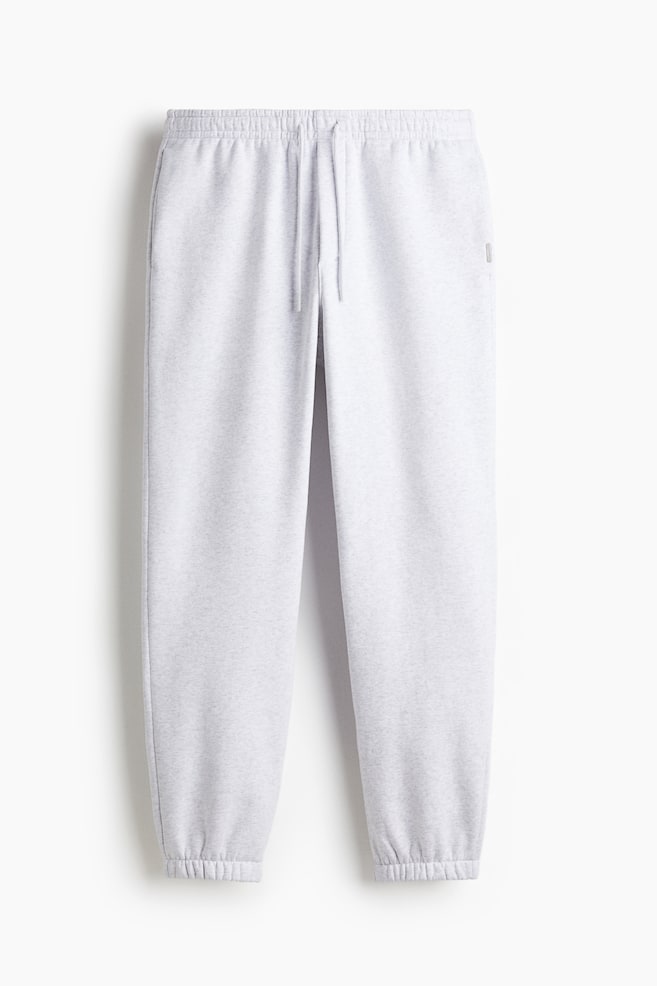 Regular-Fit Sweatpants - Gray melange/Black/Plum purple - 1