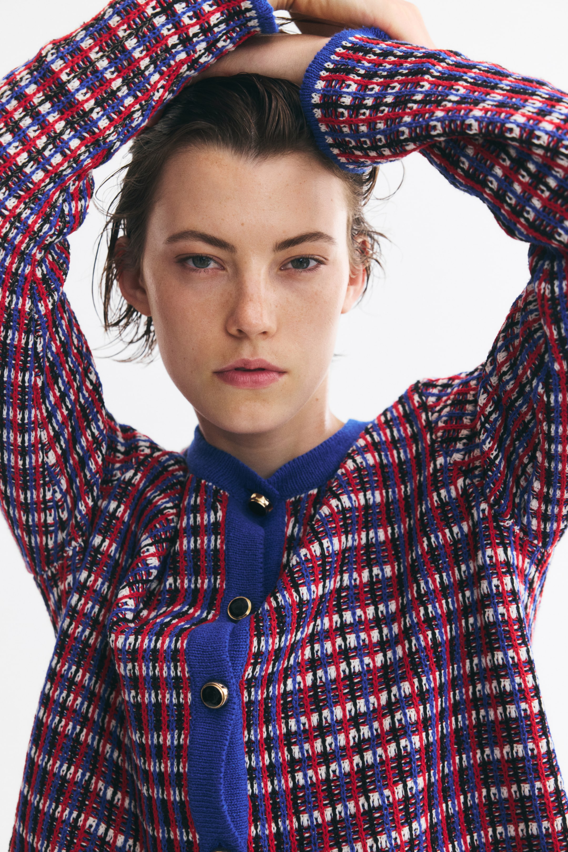 Textured-Knit Cardigan