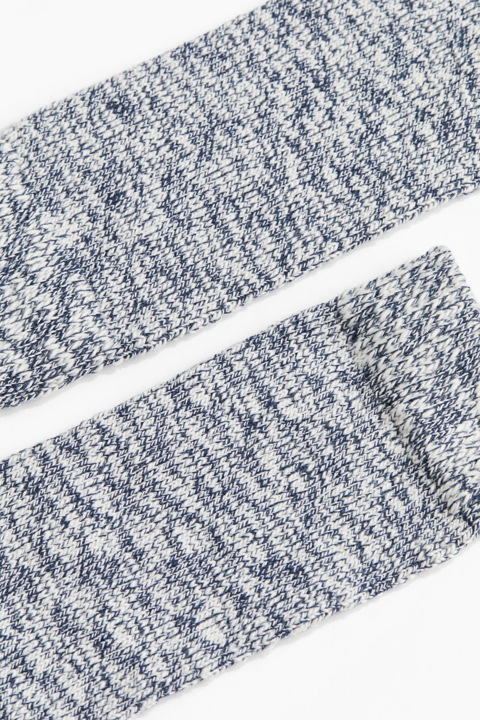 Rib-knit socks - Blue marl/Black marl/Red marl/Light grey marl - 2