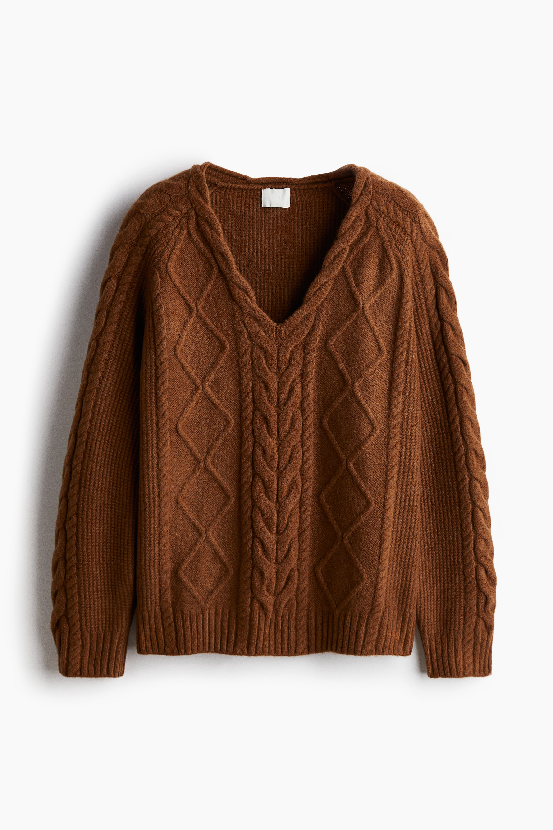 ケーブルニットセーター - ブラウン - レディース | H&M JP