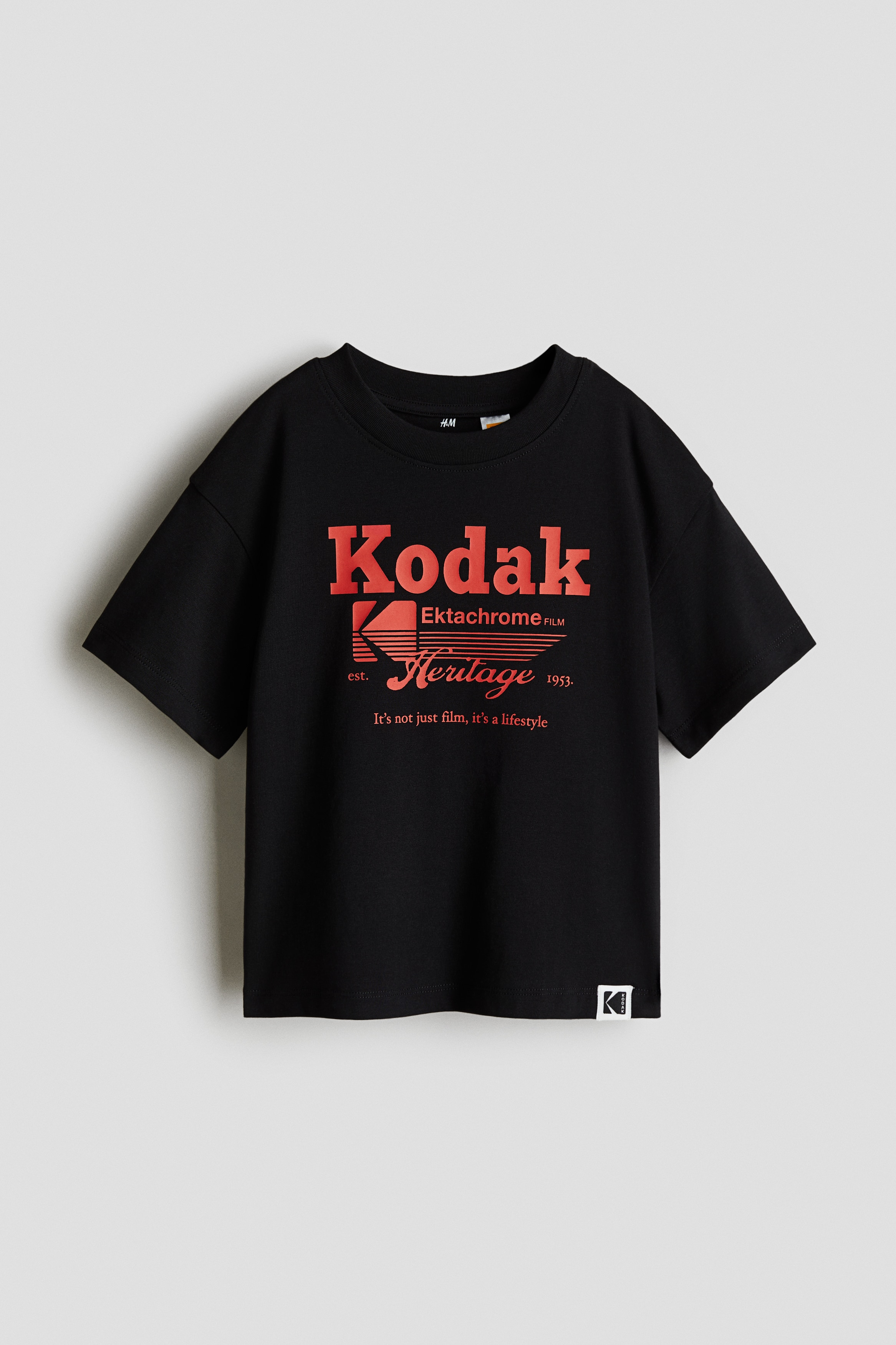 Print-motif cotton T-shirt - Black/Kodak - Kids | H&M HK