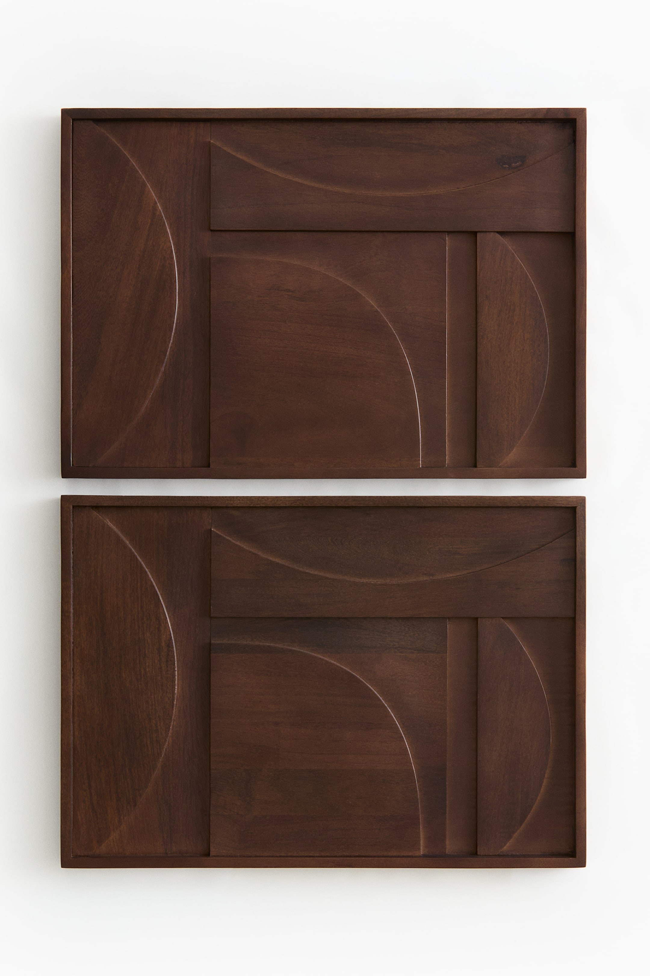 View larger image: Wooden graphic wall art - Dark brown - Home All | H&M GB 3