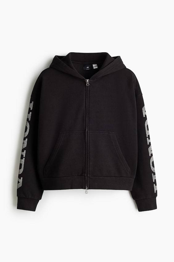 Мужские куртки H&M Oversized Printed Hooded Jacket