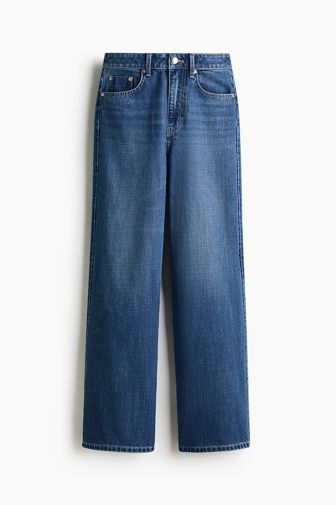Wide High Jeans - Denim blue/Light denim blue/Denim blue/White/Dark green/Washed black - 1