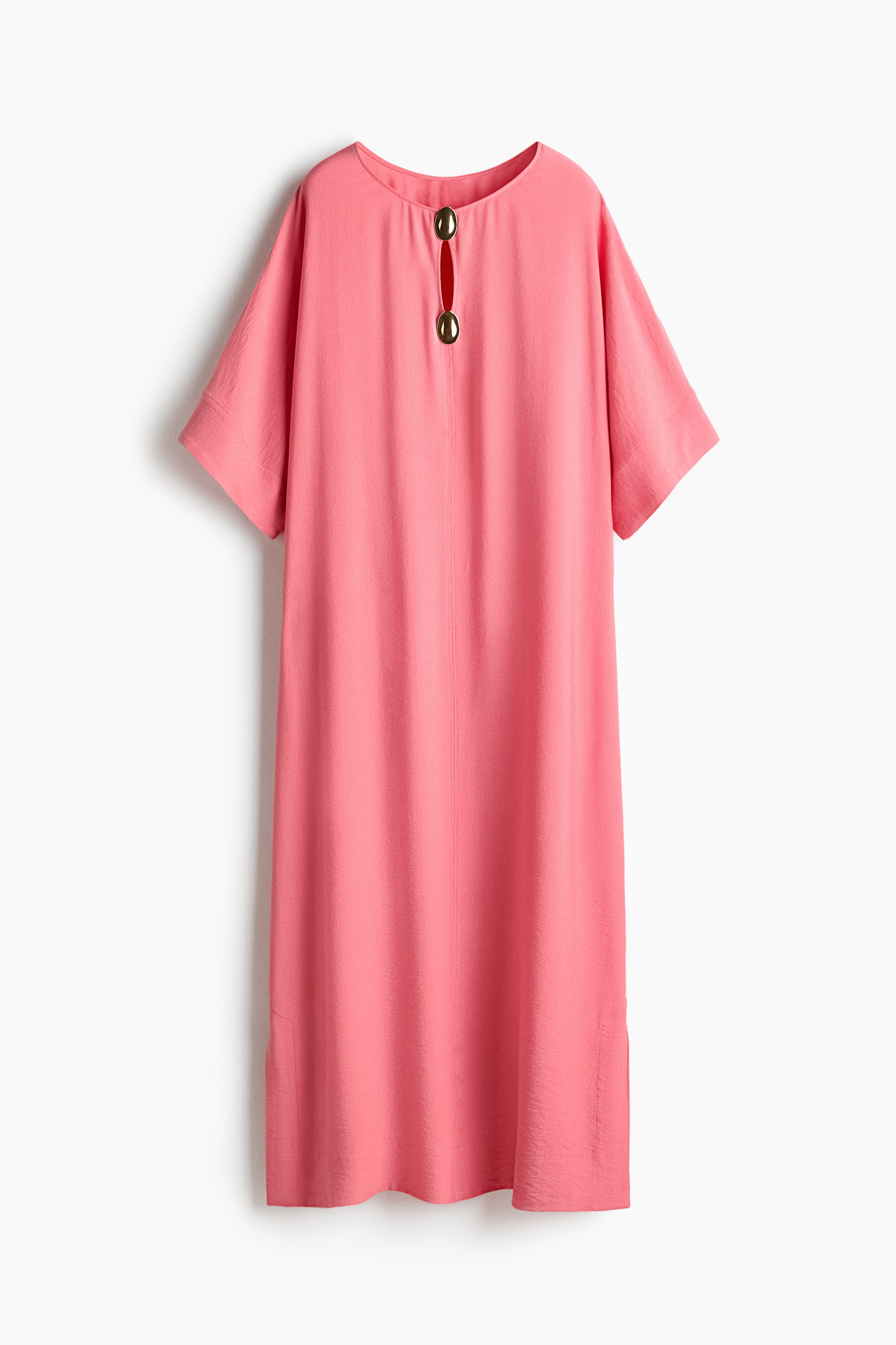 Kaftankjole maxi - Rosa/Rustbrun