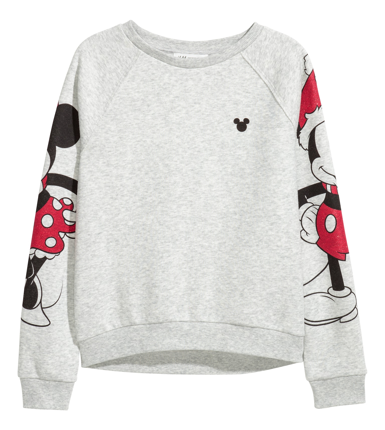 Printed sweatshirt - Light grey/Mickey Mouse - Kids | H&M GB