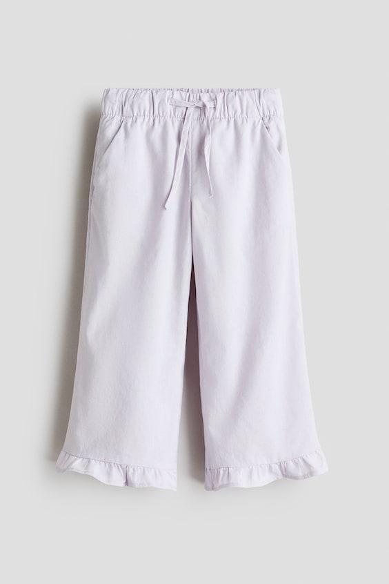 Детские брюки H&M Linen-Blend Drawstring Pants