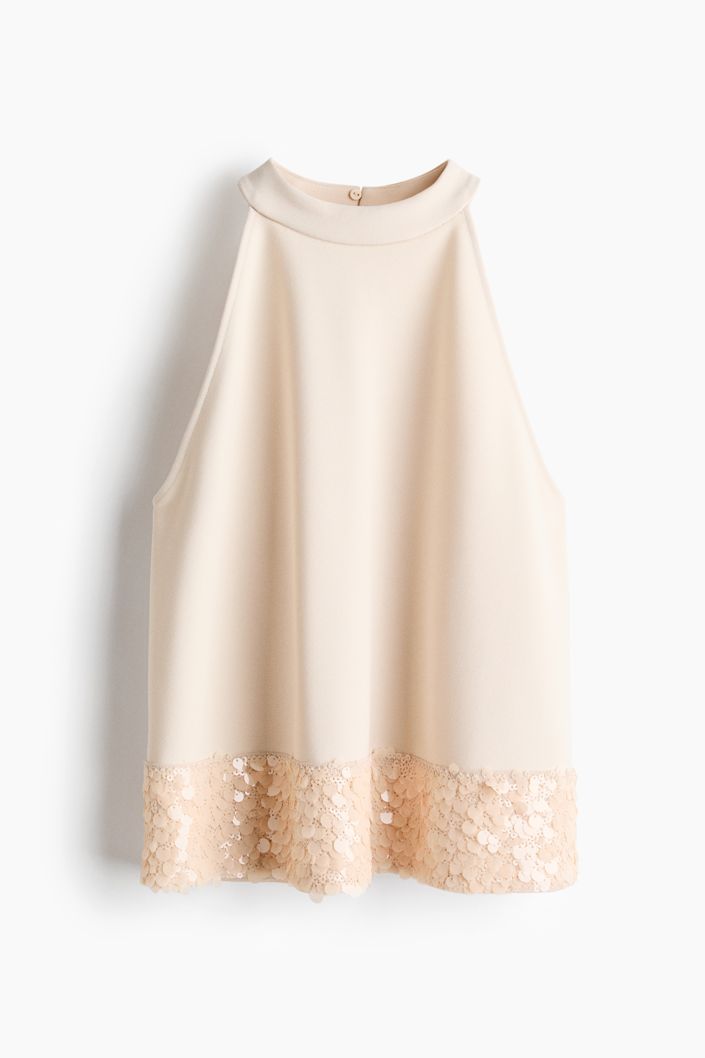 Sequined Top - Light beige