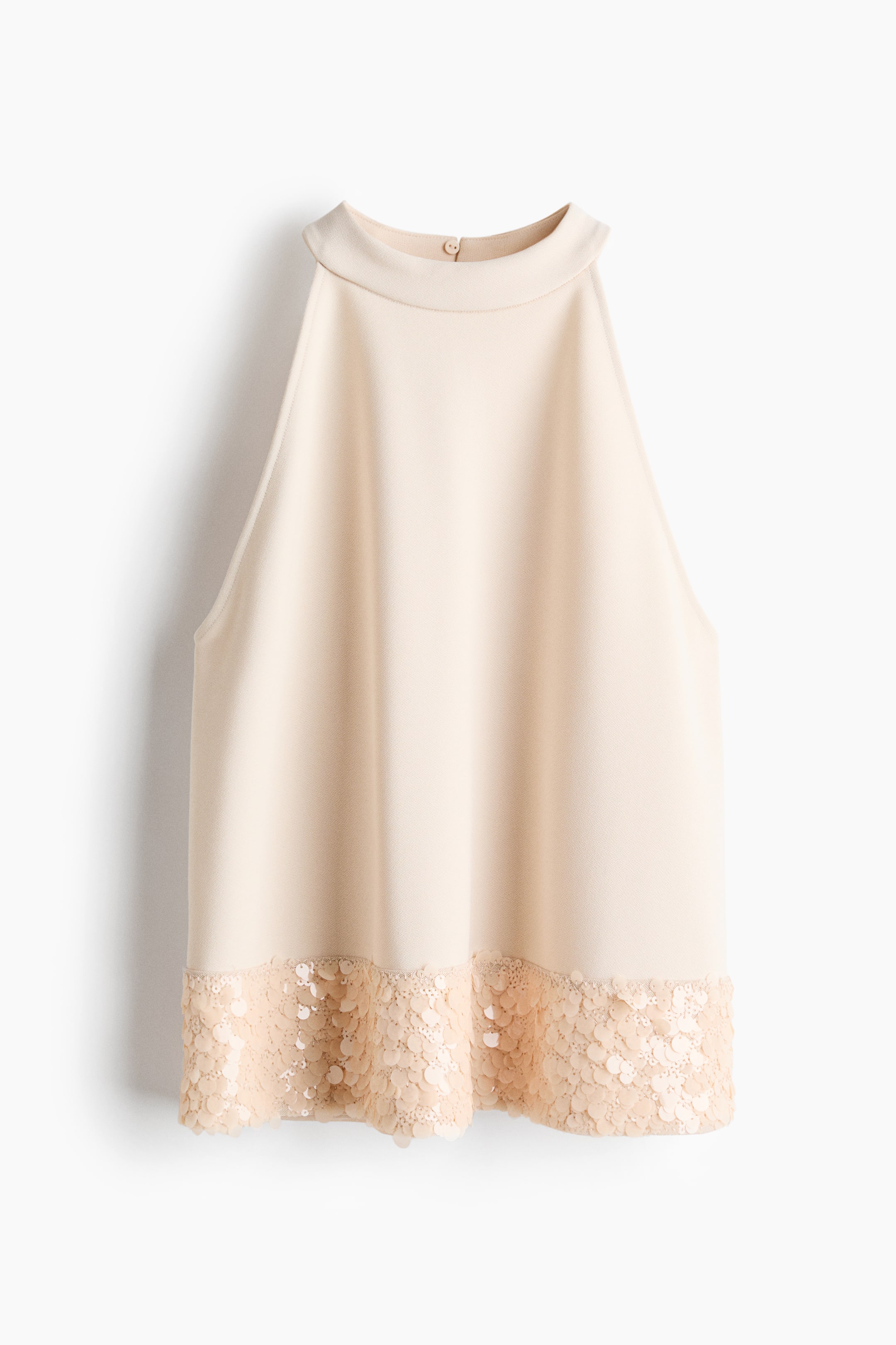 Ampliar la imagen: Top de lentejuelas - Beige claro - Ladies | H&M MX 6