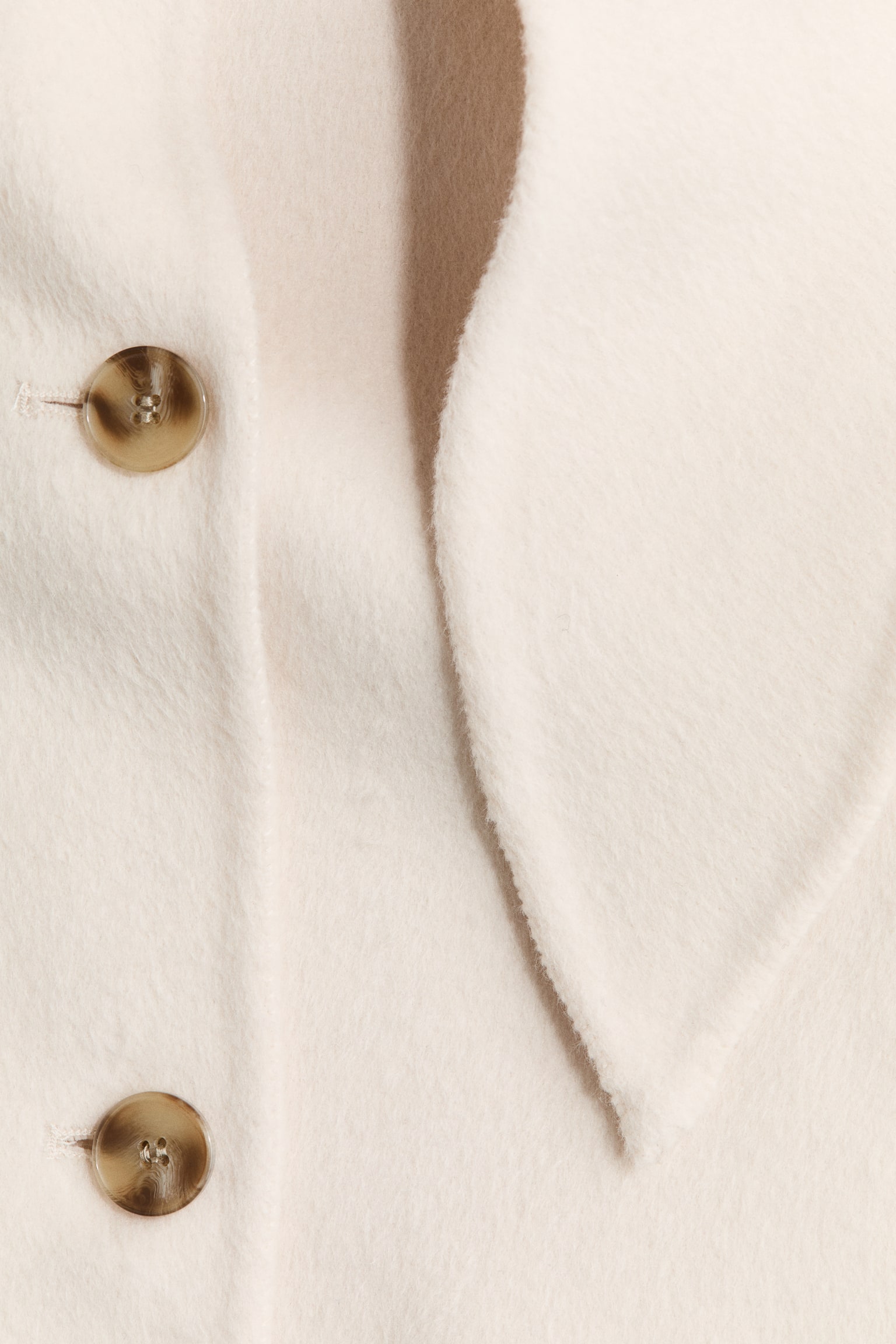 Handmade wool-blend jacket - Cream - 4