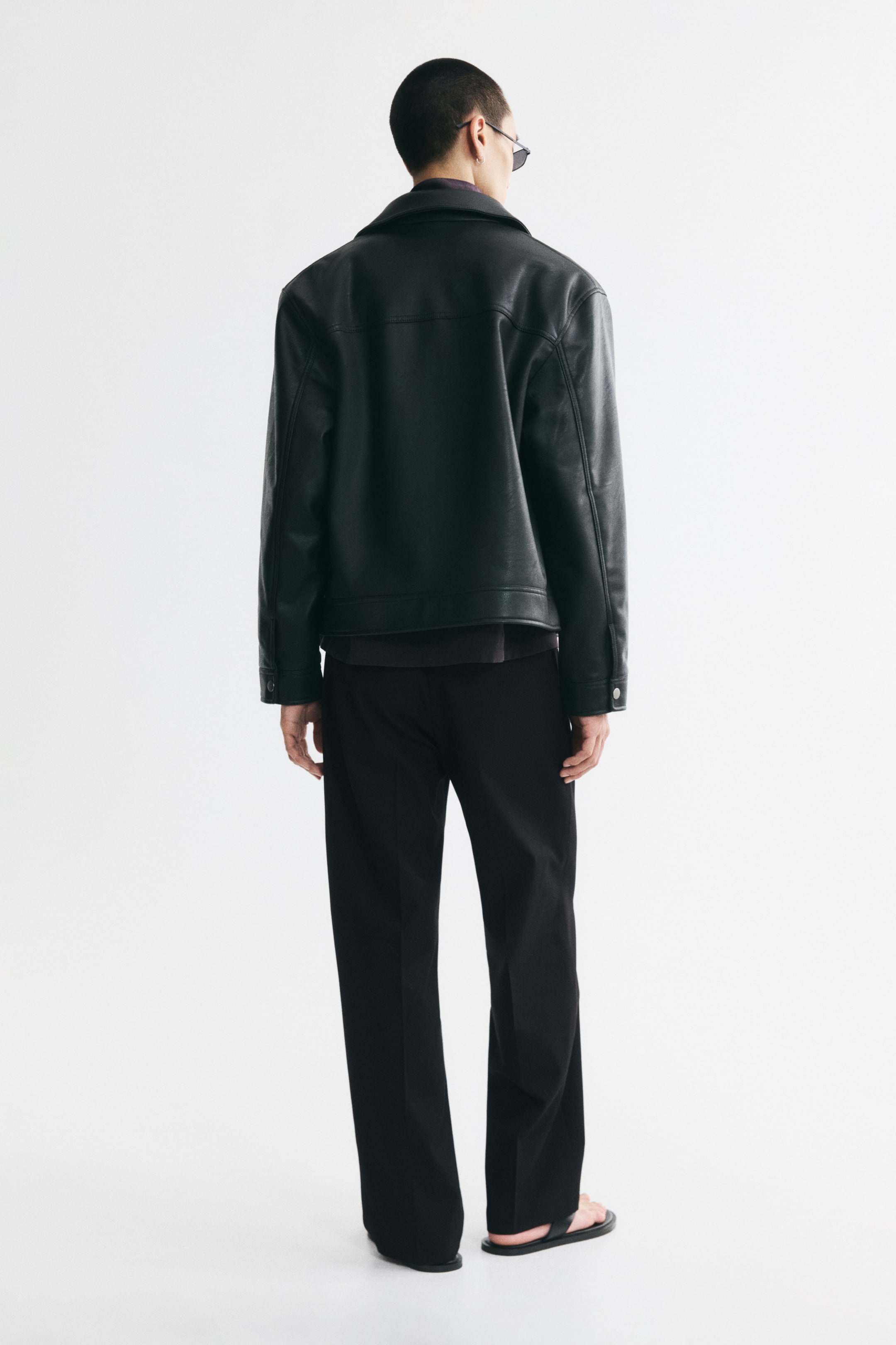 Relaxed-Fit Wide-Leg Tailored Pants