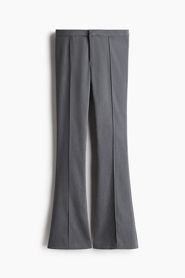 grey flare dress pants Joanah Tie Waist Pant | Grey Pinstripe | Womens main image 1