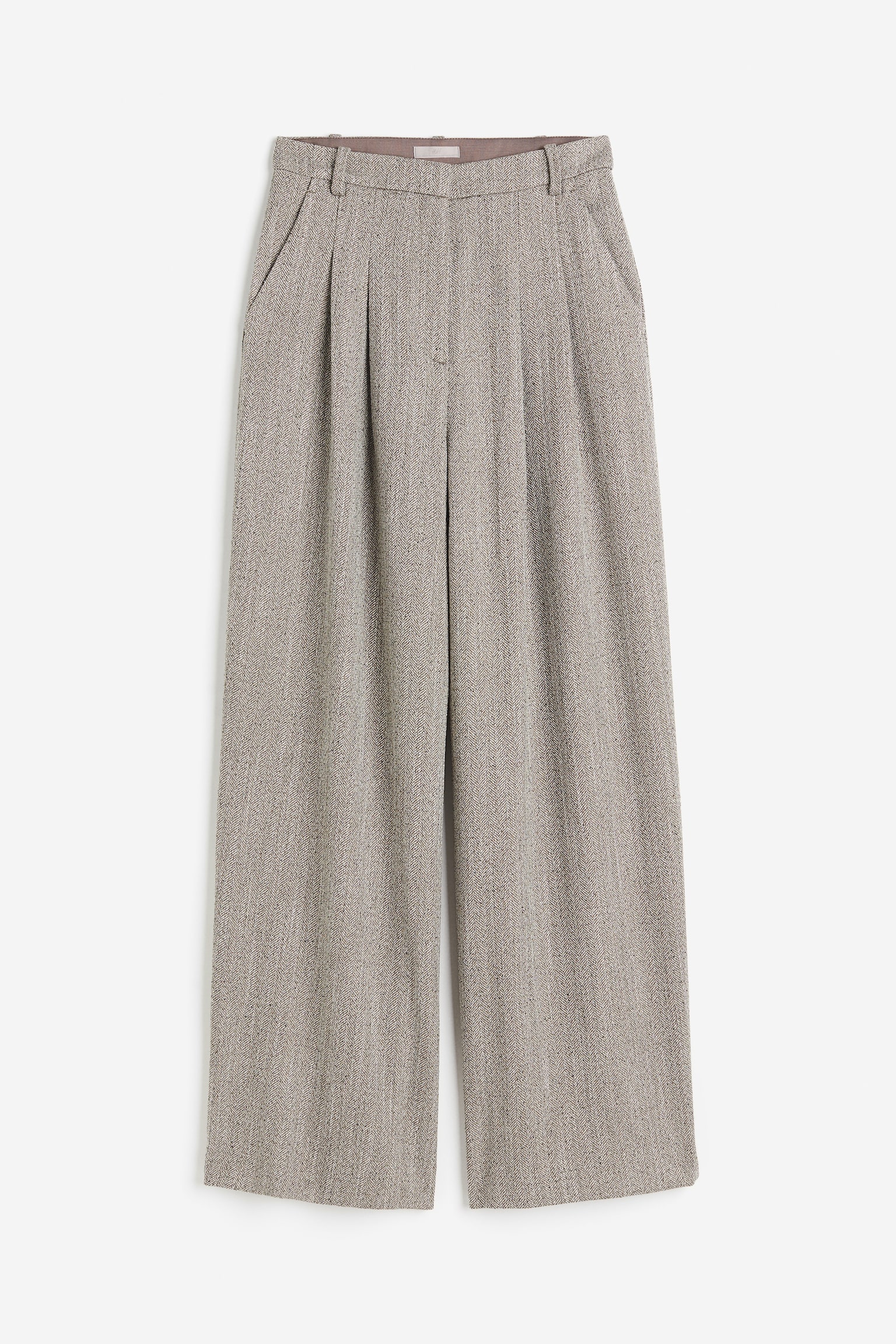 Quần dài ống rộng - Màu be xám/Màu đen - 1