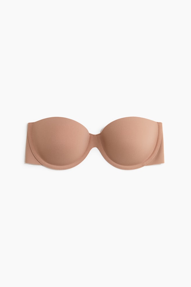 Underwire Adhesive Bra - Dark beige/Beige - 1