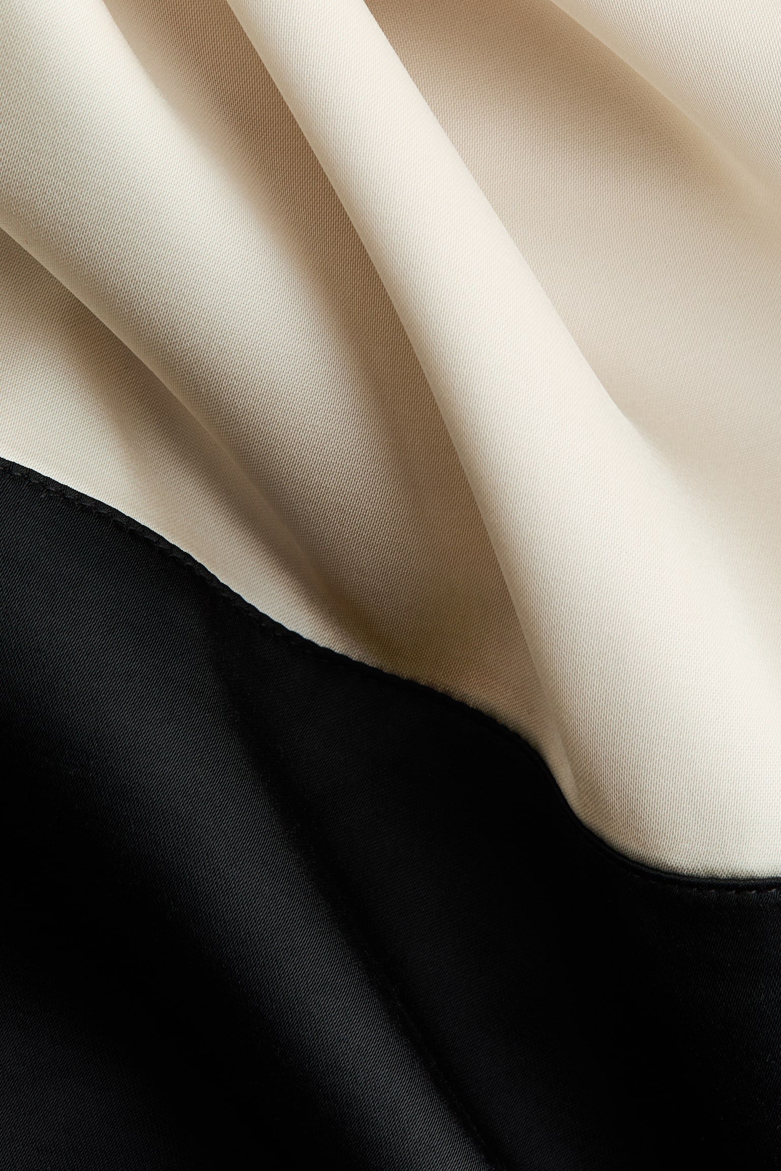 Asymmetric top - Cream/Black - 4