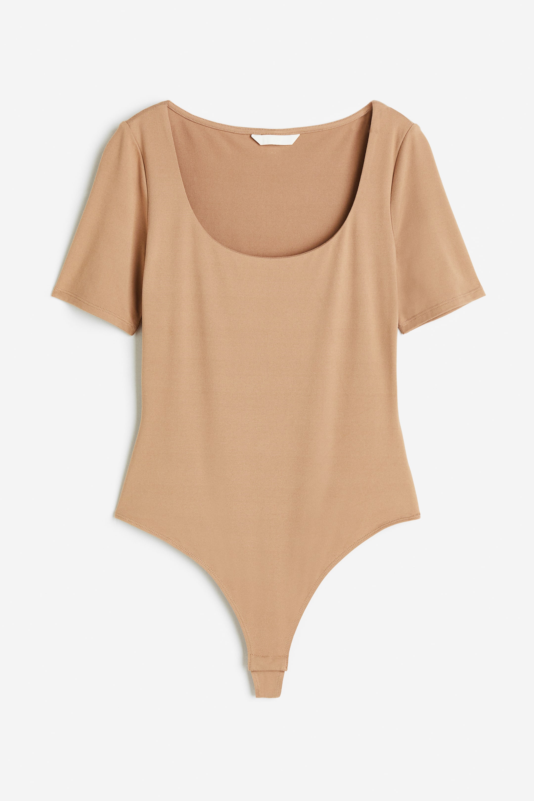 Short-sleeved Thong Bodysuit