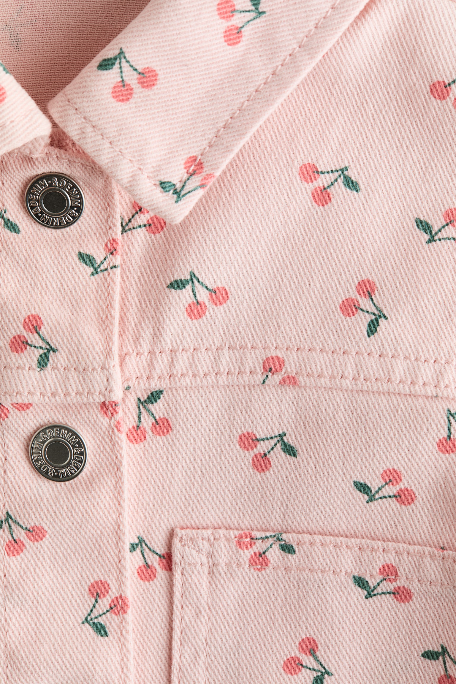 Printed twill jacket - Light pink/Cherries/White/Strawberries - 2