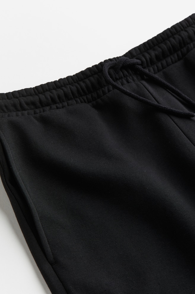 Pantalon jogger ample - Noir/Gris clair chiné/Crème - 4