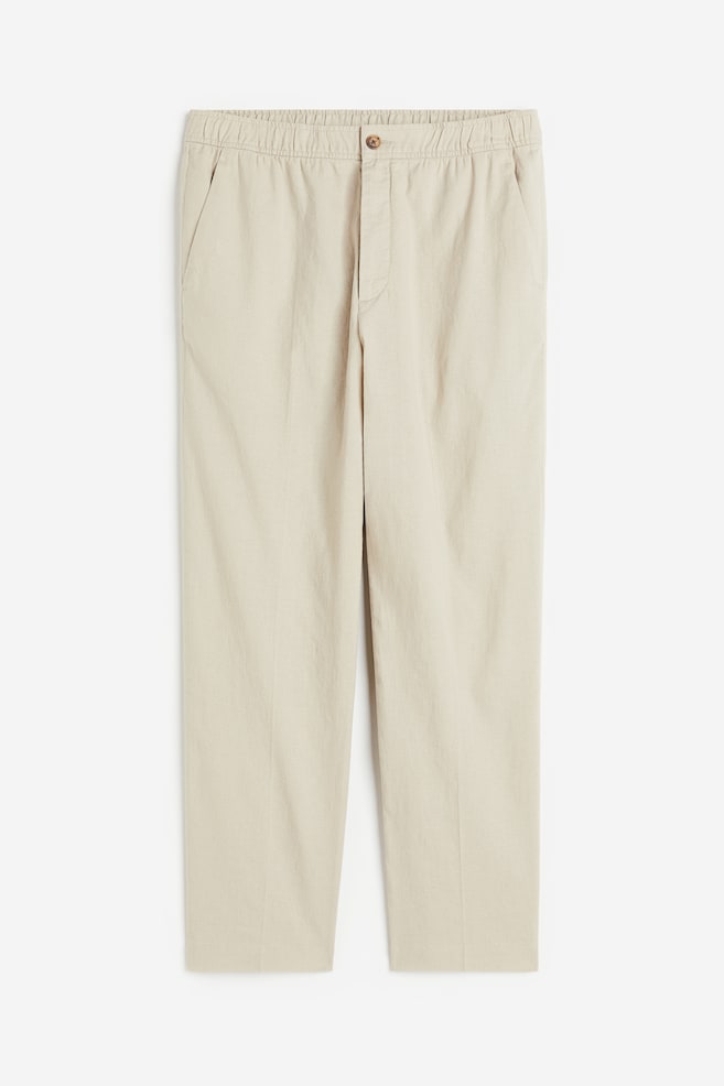 Regular Fit Linen-mix trousers - Light beige/Light green-beige/Light grey/White/dc/dc - 2