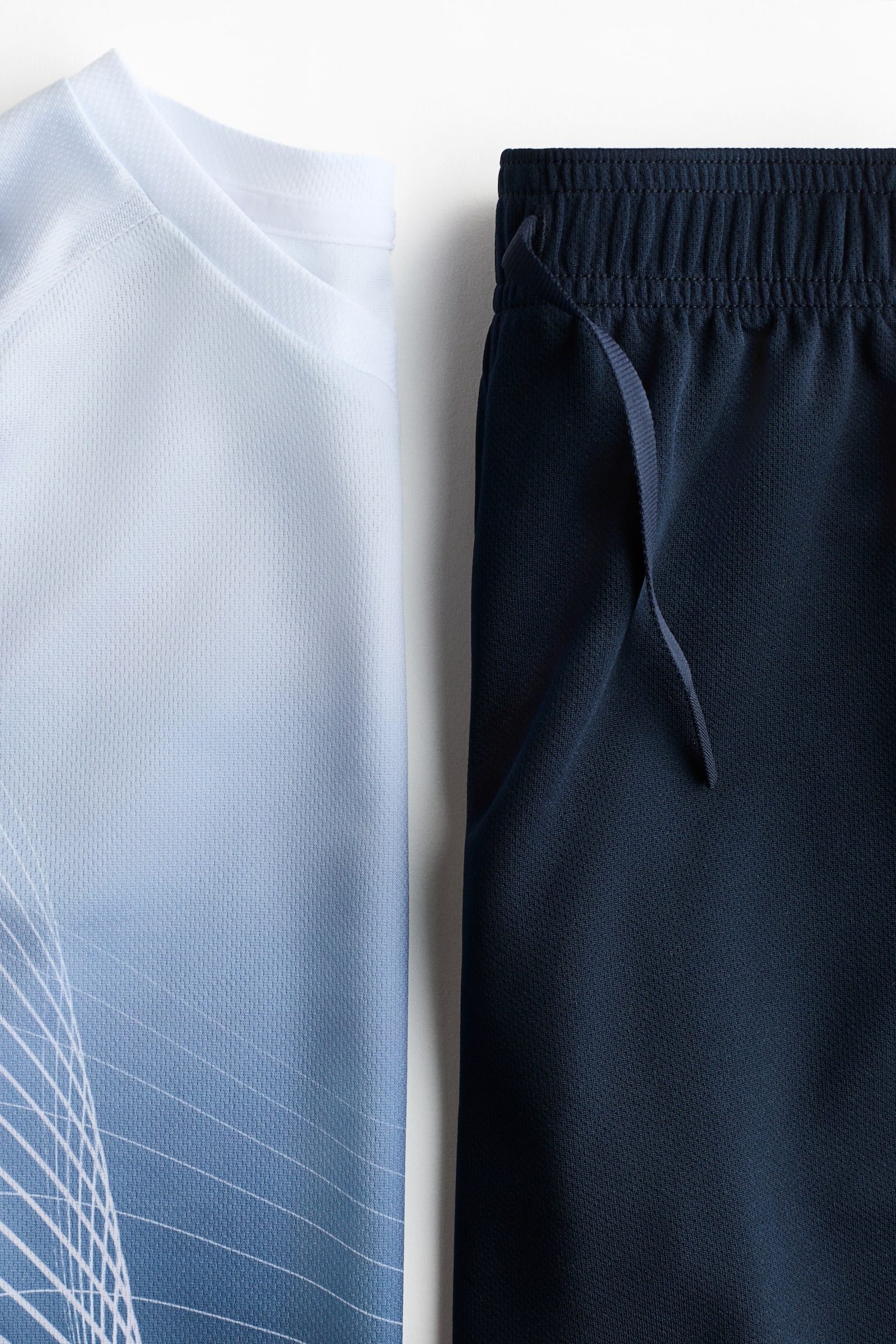 2-Piece Soccer Set with DryMove™ - Navy blue/patterned/Light gray/10/Red/patterned - 7