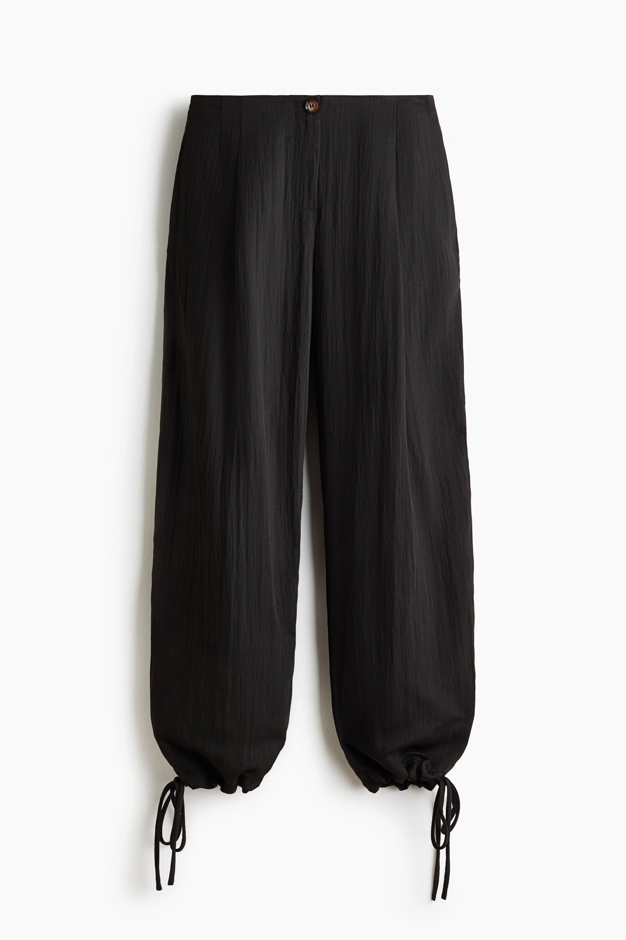 Pantalon froissé à jambes tonneau
