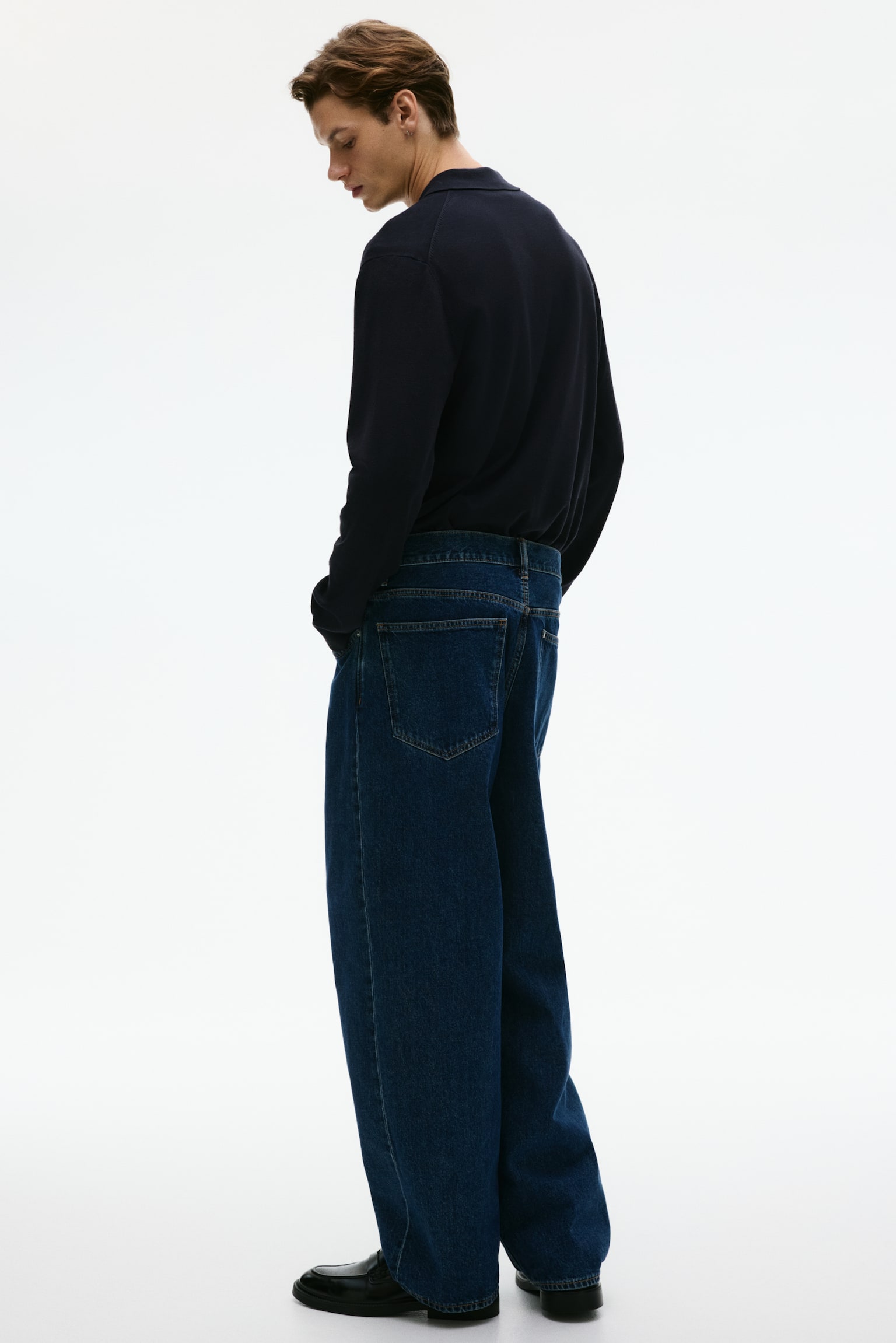 Regular Fit Fine-knit polo shirt - Navy blue/Brown/Grey marl/Beige/Dark beige/Dark blue - 5