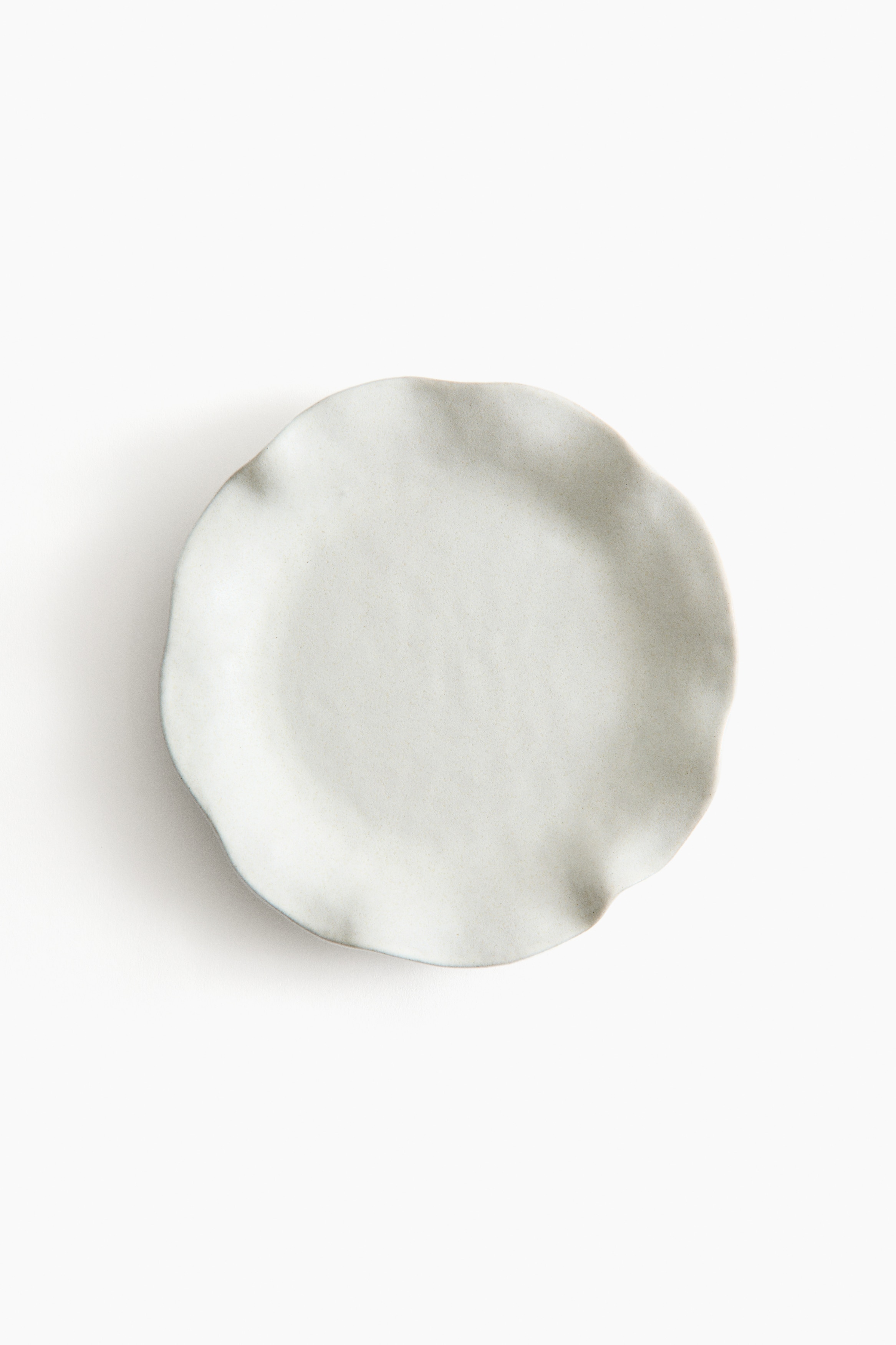 H&M Home  - Small terracotta serving plate - White