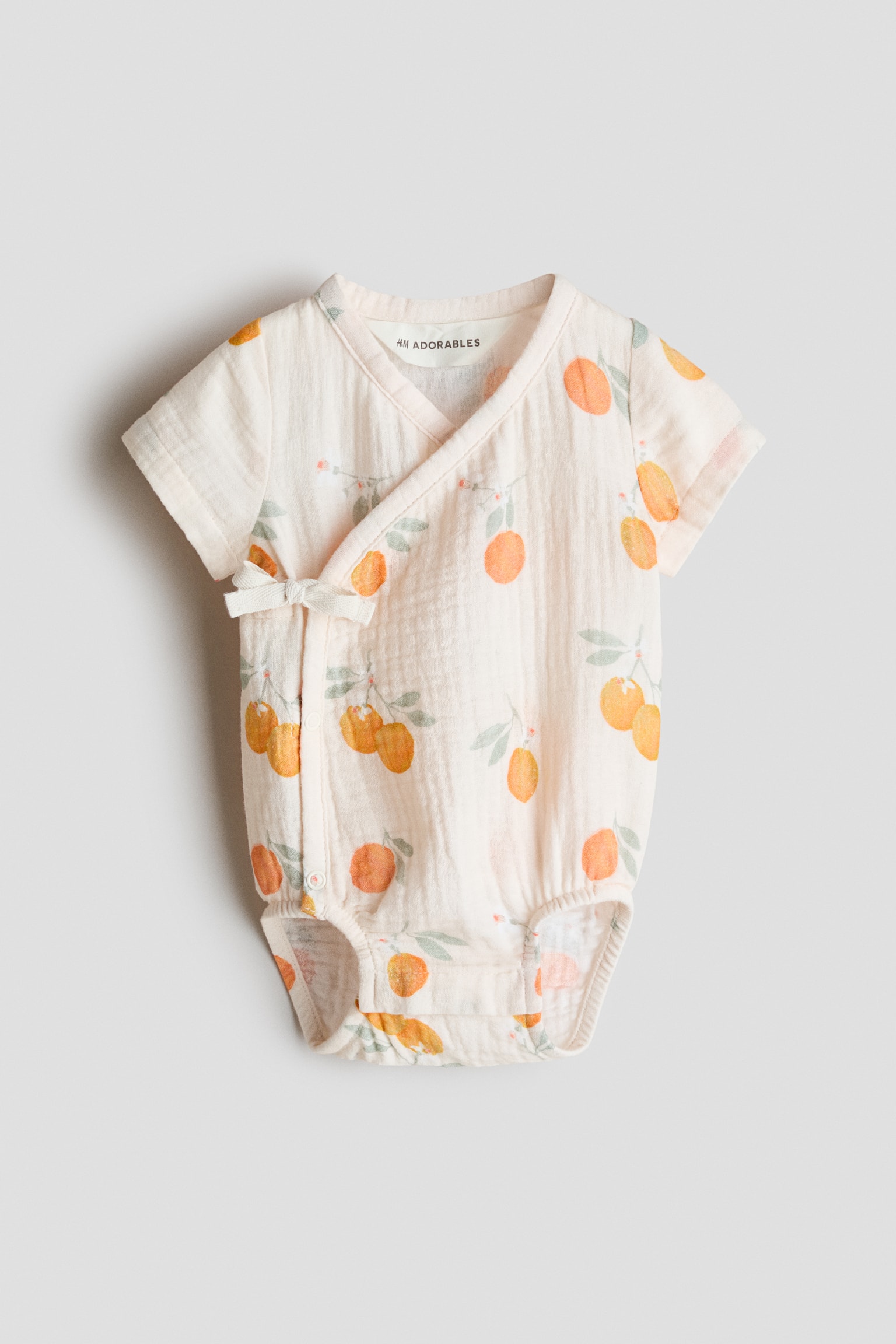 Body i bomullsmuslin - Crèmevit/Citroner/Ljus dimrosa/Blommig/Ljus dimgrön/Tout doux - 1