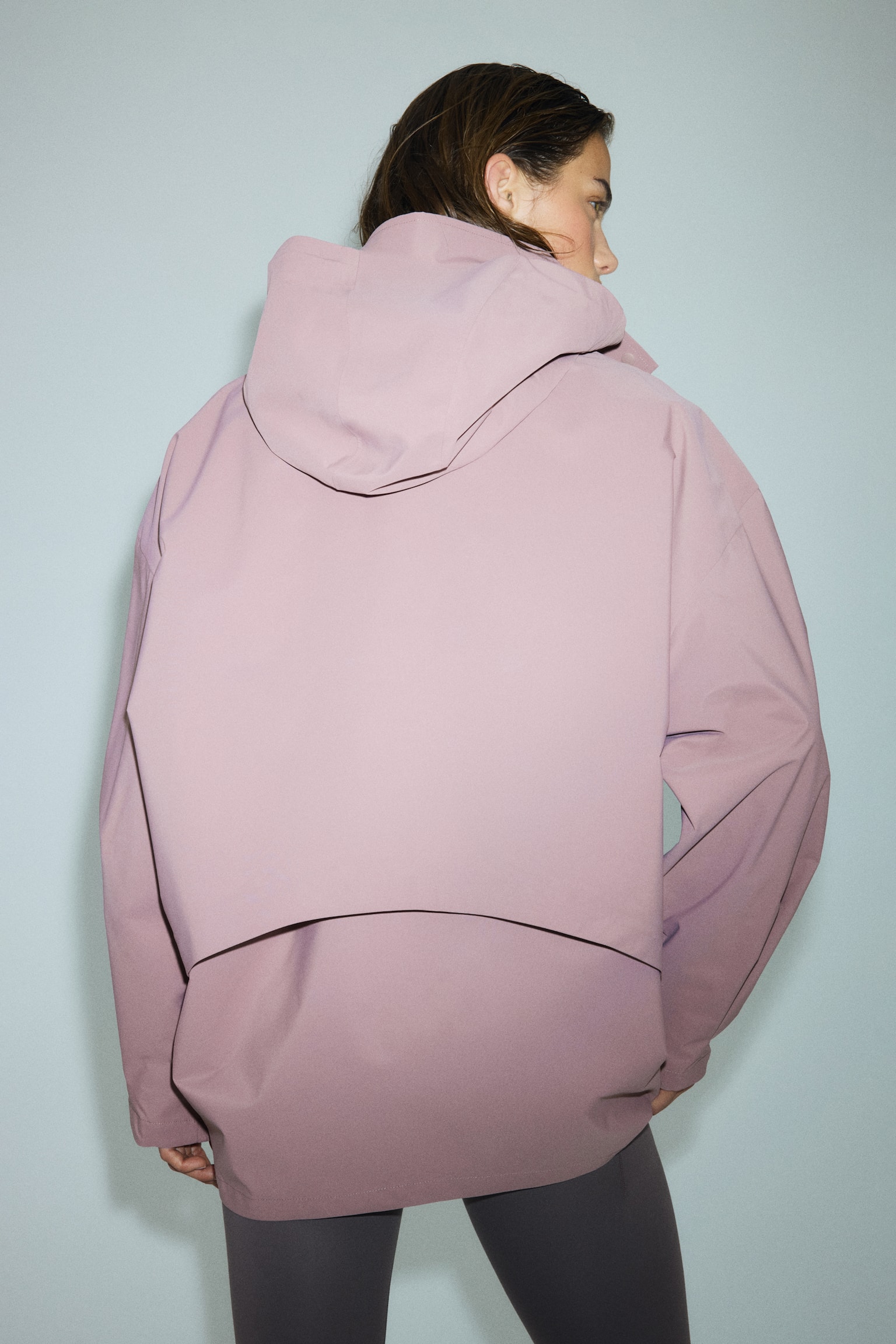 Rain jacket with StormMove™ - Antique rose/Black - 9