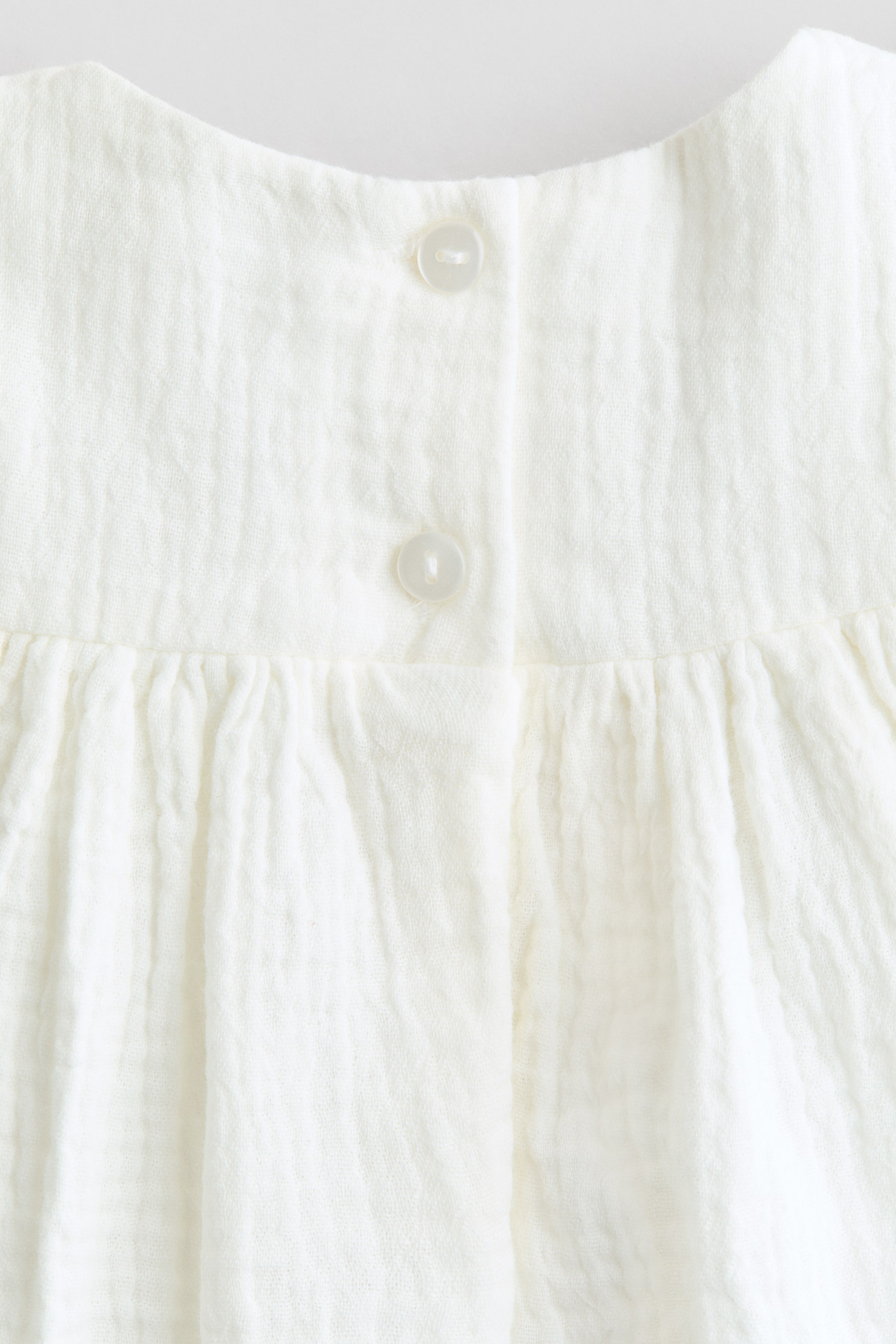 Embroidered-Detail Cotton Dress