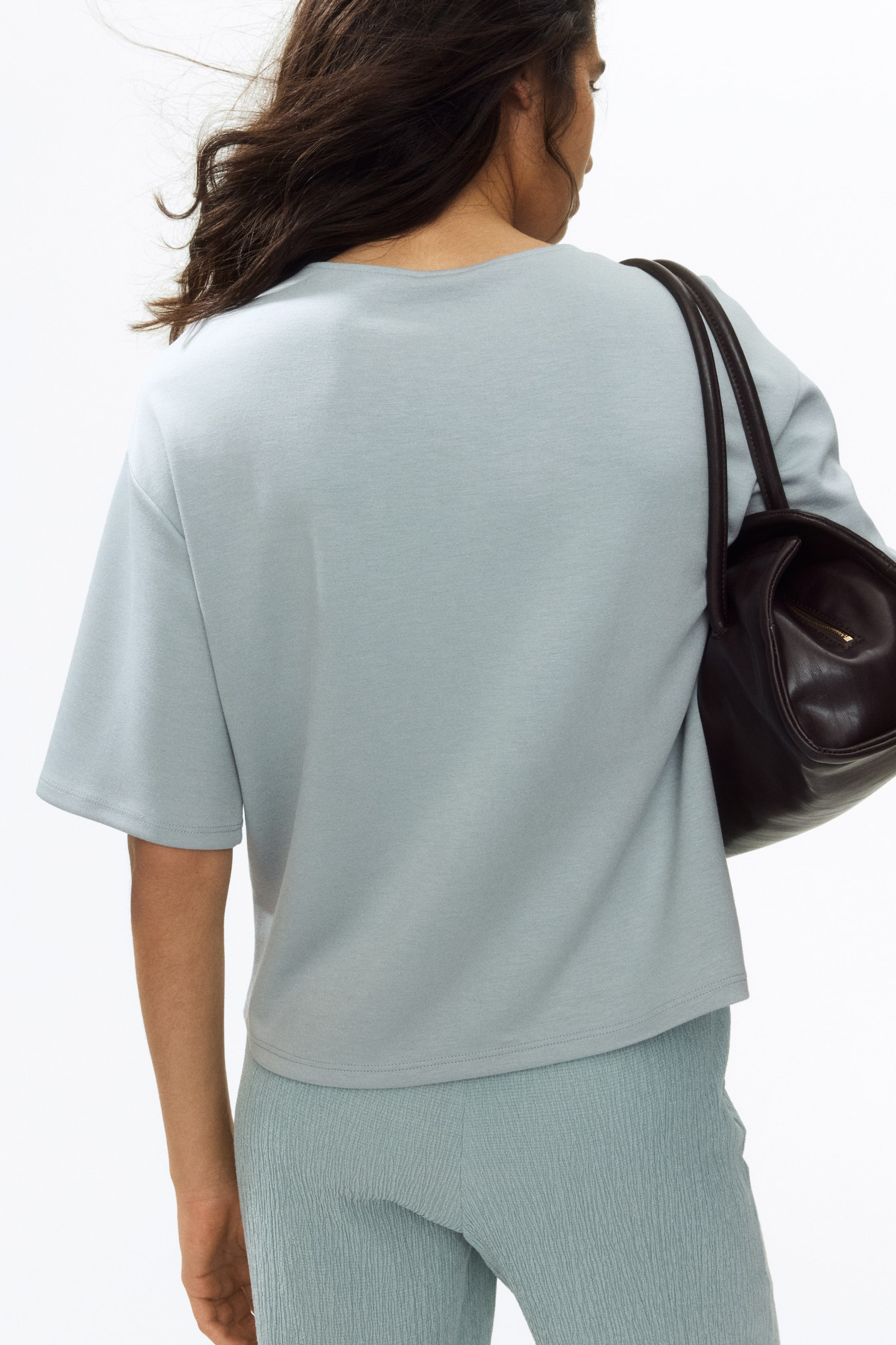 Boxy jersey top