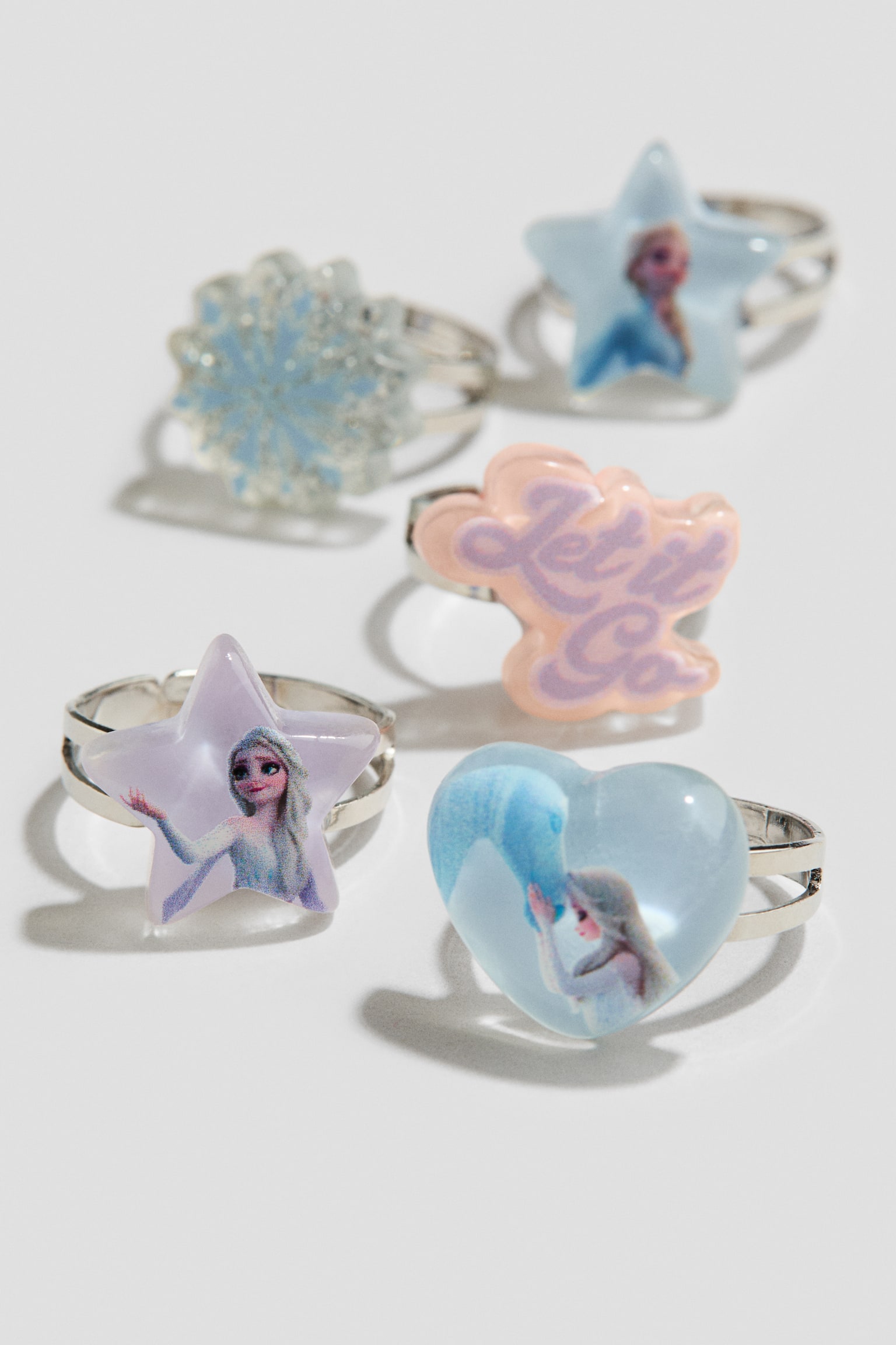 Anelli 5 pezzi - Azzurro/Frozen - 2