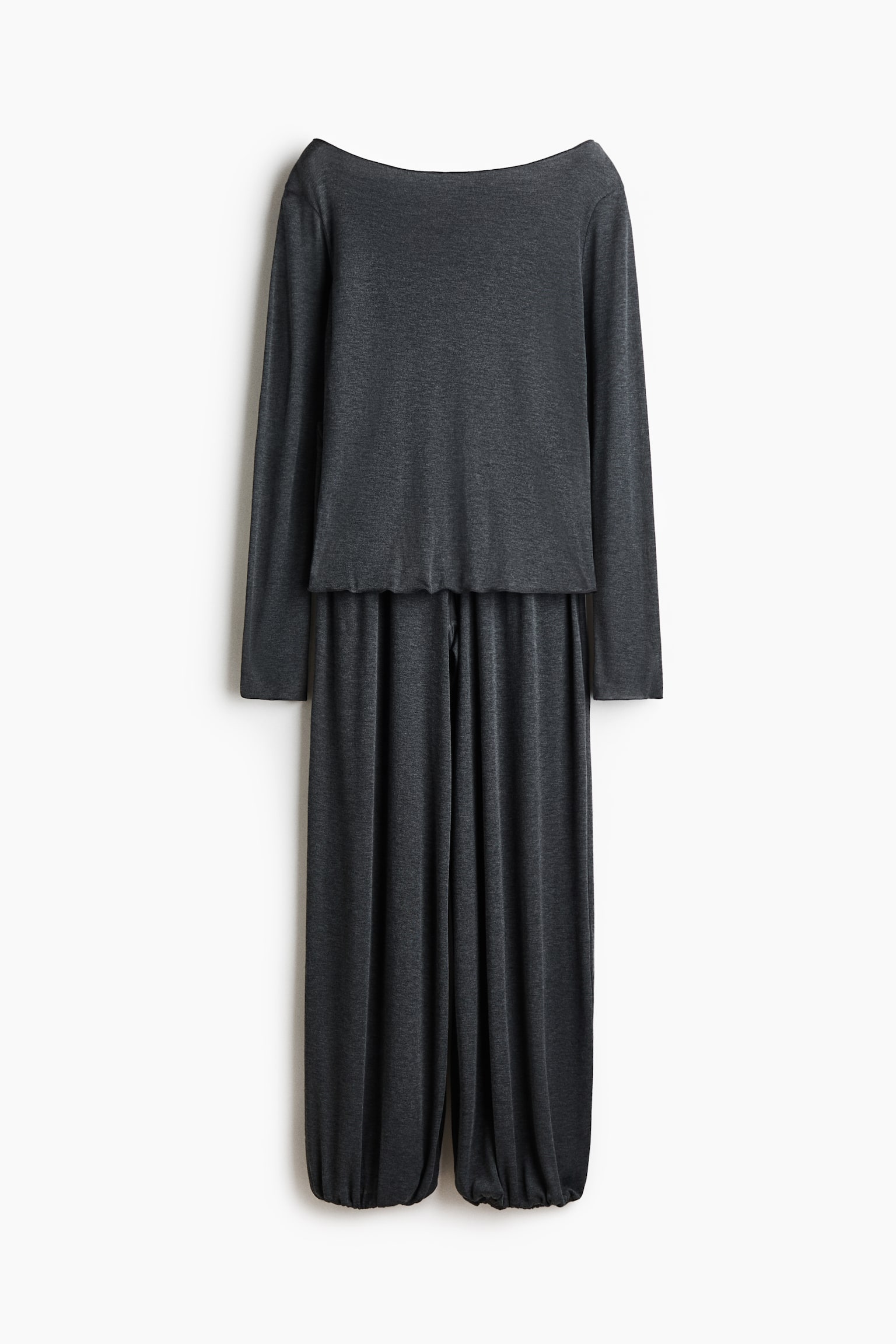 Jersey pyjamas - Dark grey marl - 1