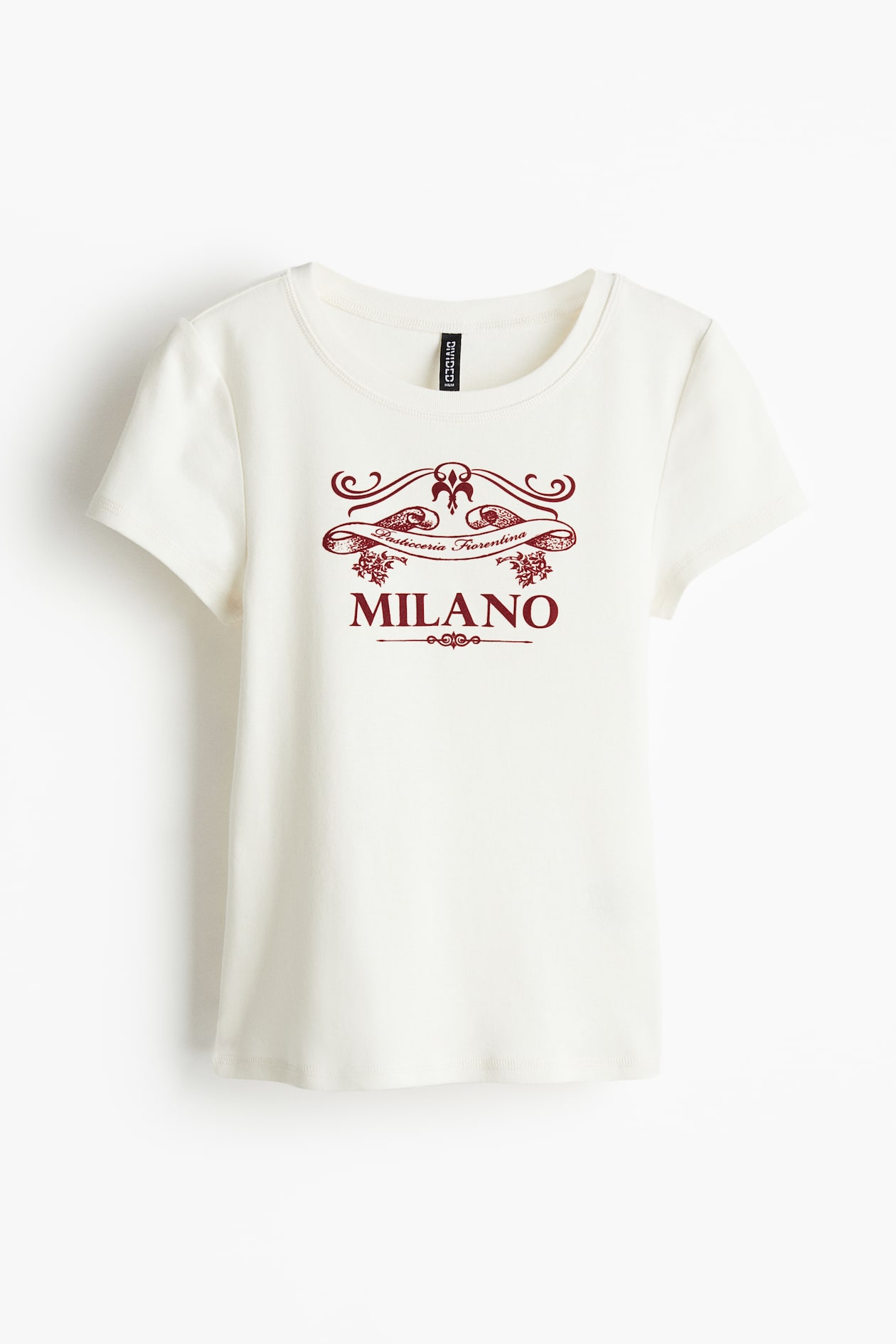 Milano Ribbedtee Women's Cream/Milano Ribbed T-shirt | H&M IN